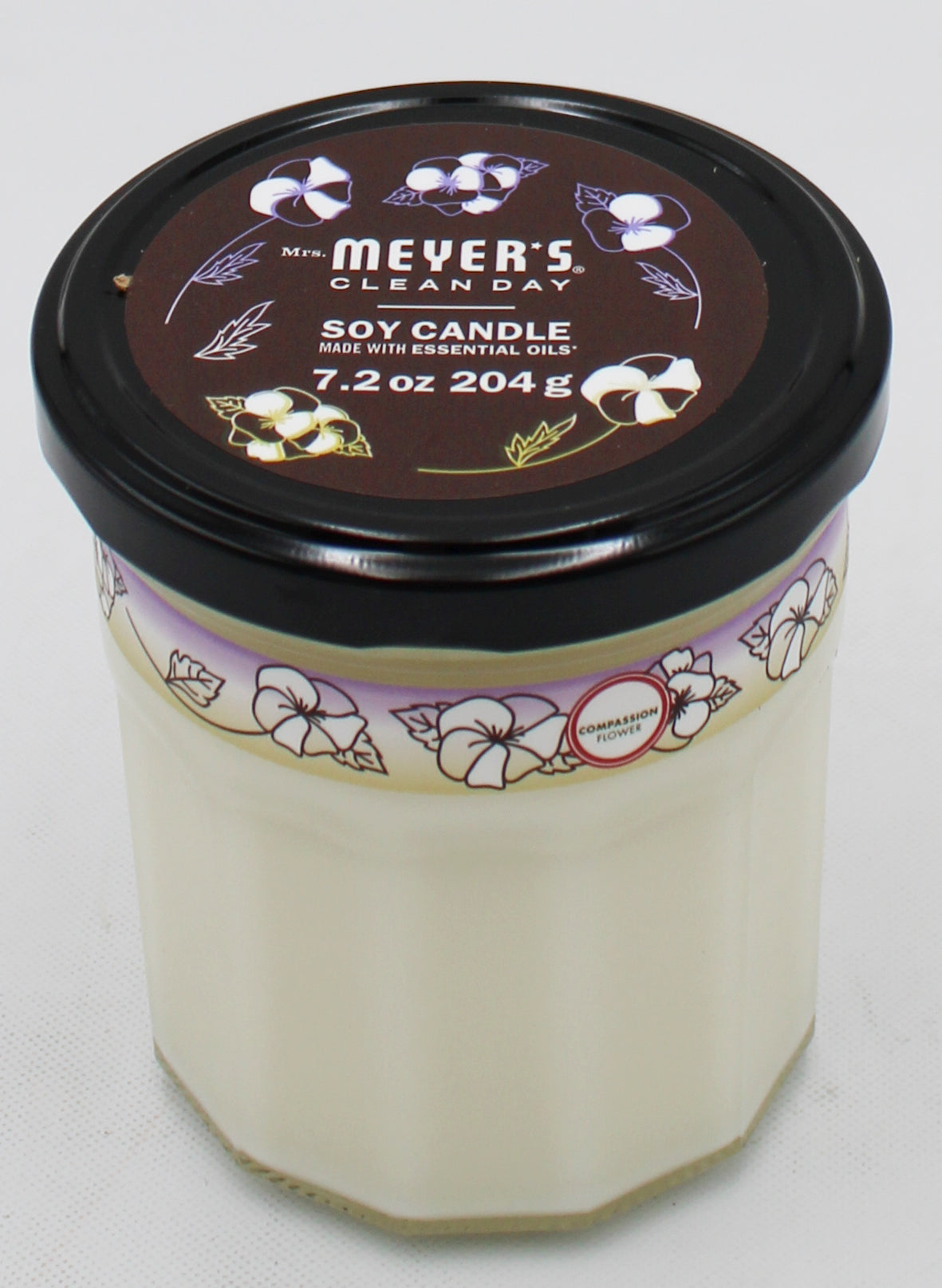 Mrs Meyers Large Soy Candle Compassion Flower 7.2oz