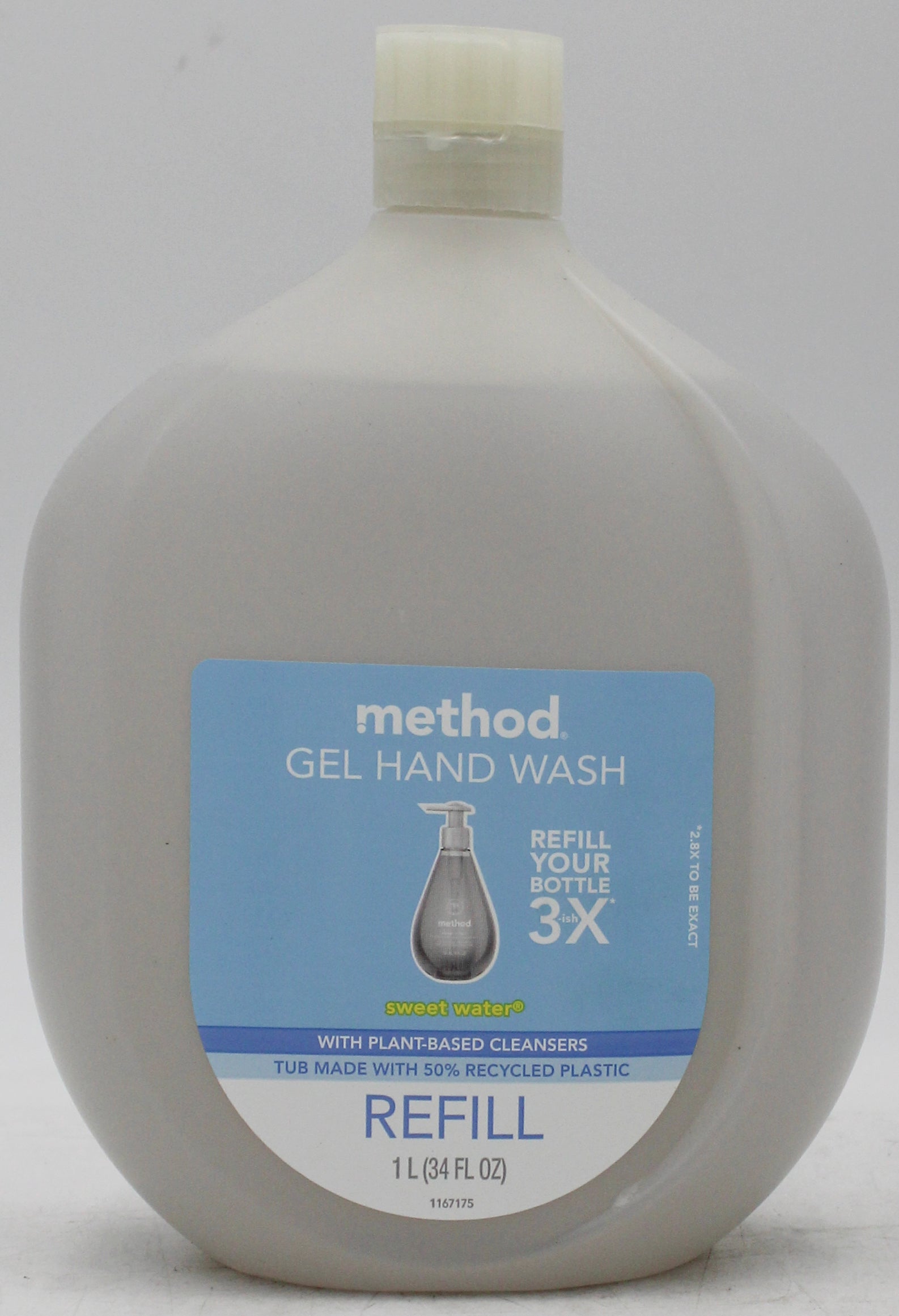 SP METHOD GEL HAND WASH REFILL 1 L 34oz SWEET WATER