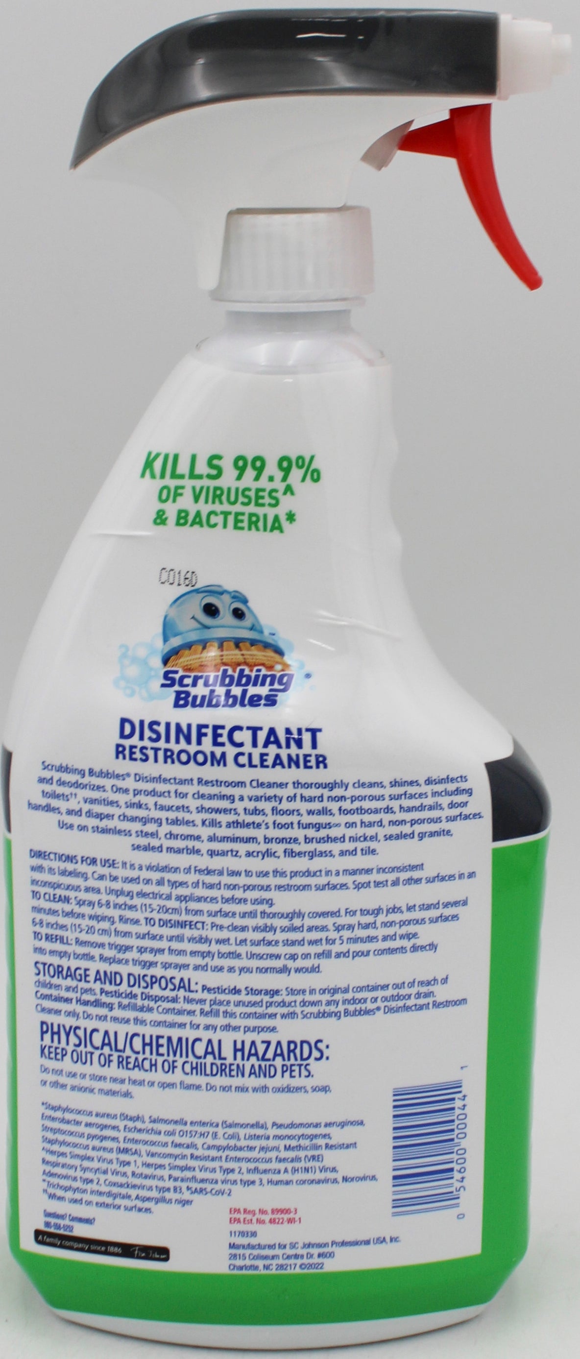 SP SCRUBBING BUBBLES DISINFECTANT RESTROOM CLEANER 32oz