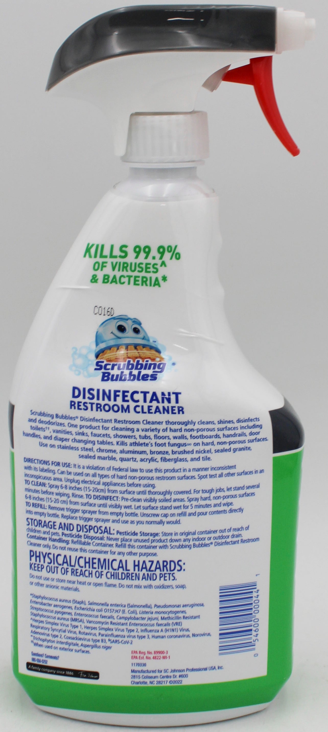 SP SCRUBBING BUBBLES DISINFECTANT RESTROOM CLEANER 32oz