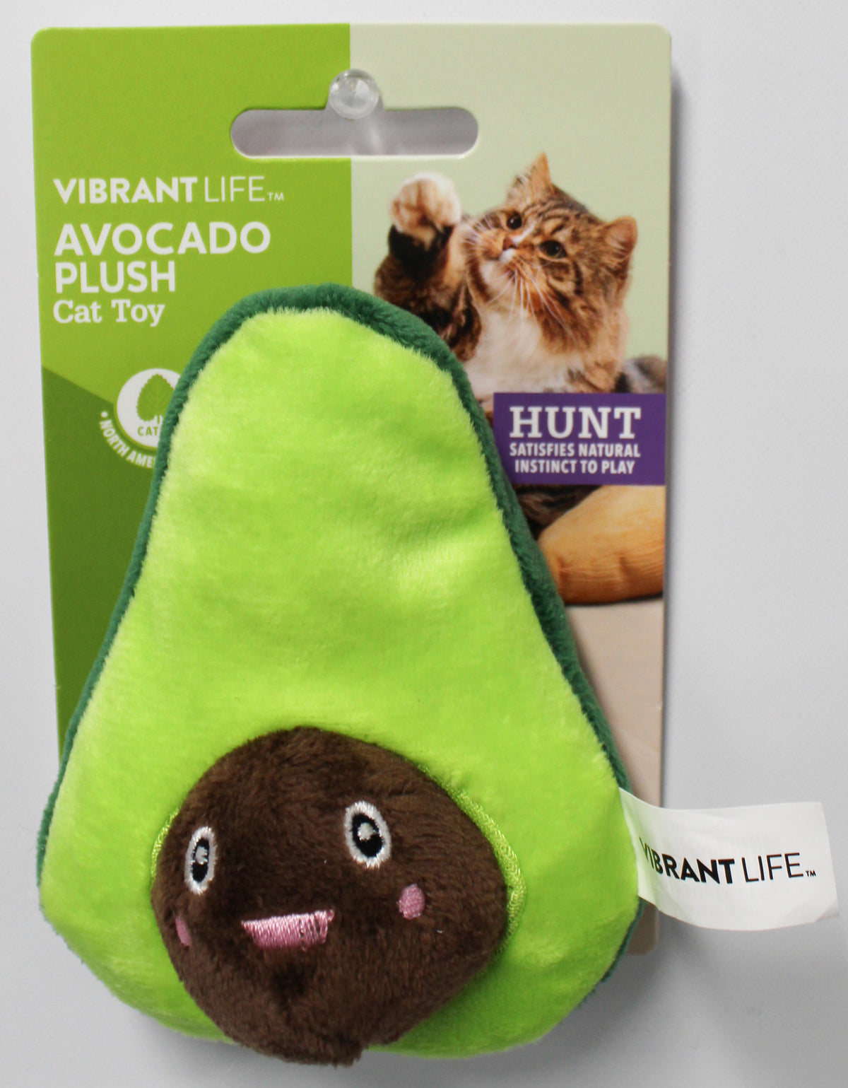VIBRANT LIFE AVOCADO PLUSH CAT TOY