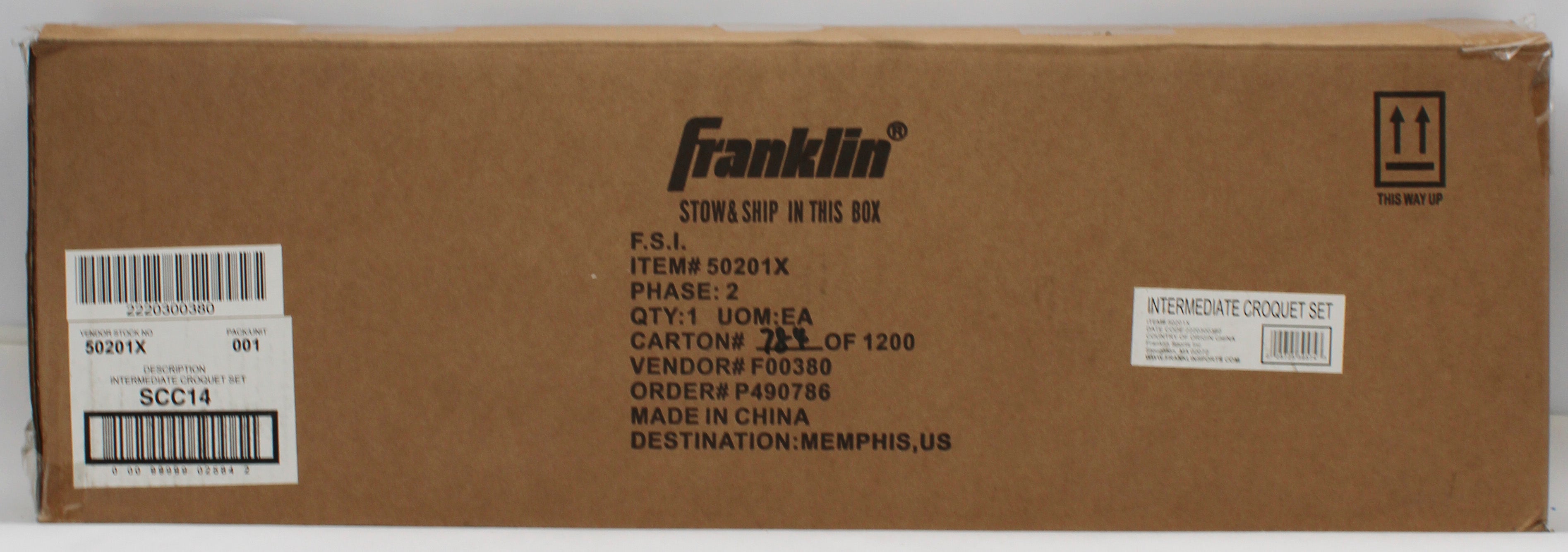 FRANKLIN INTERMEDIATE CROQUET SET