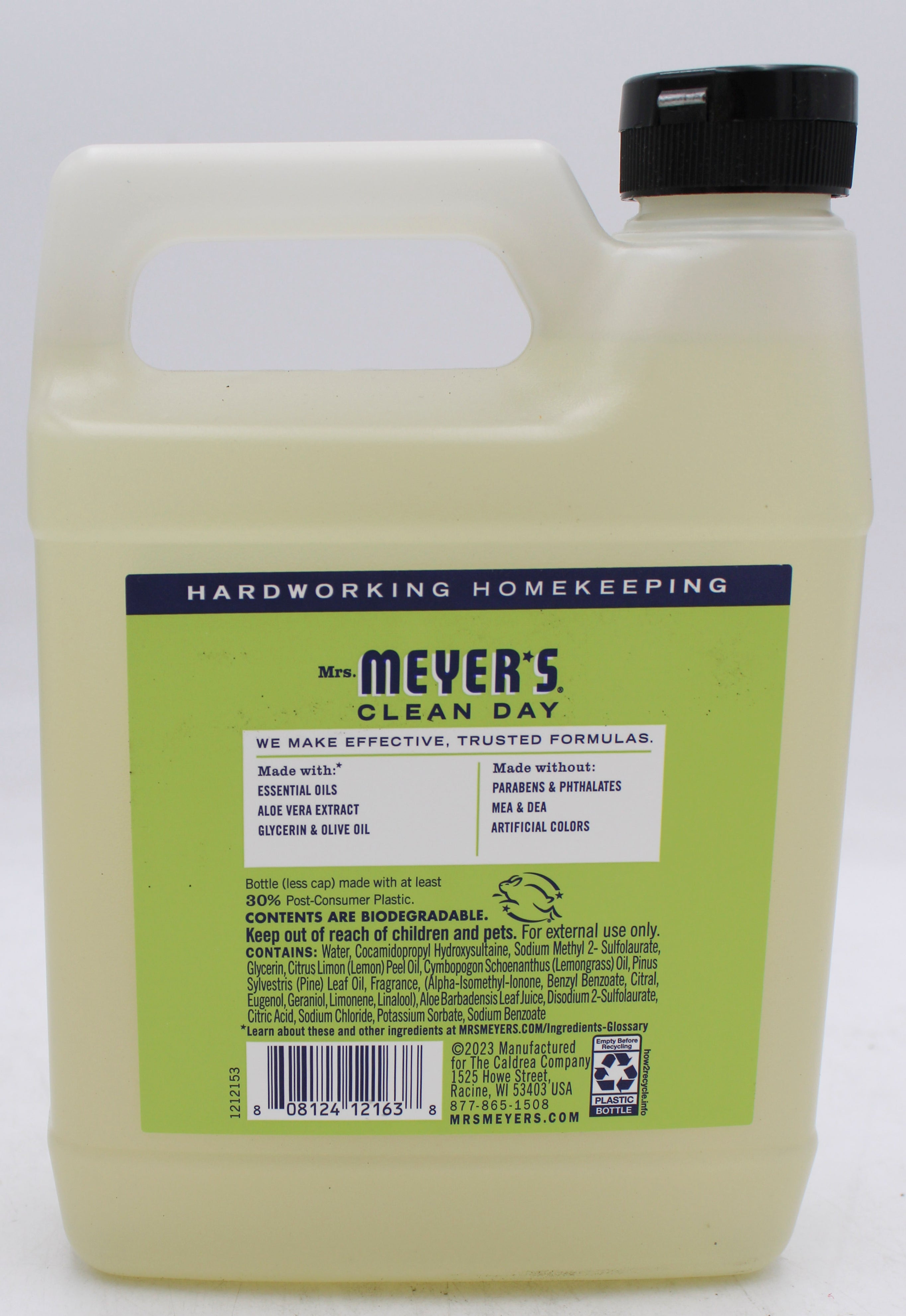 SP MEYERS HAND SOAP REFILL LEMON VERBENA SCENT 33oz