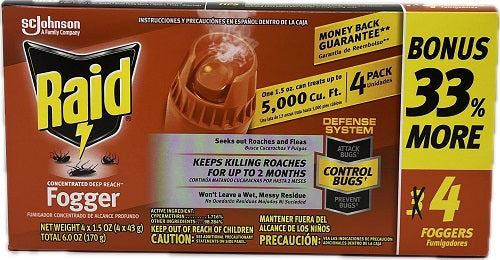 SP RAID CONCENTRATED DEEP REACH FOGGER 4CT