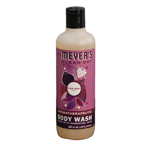 MRS MEYERS AROMATHERAPEUTIC BODY WASH 16OZ-PLUM BERRY