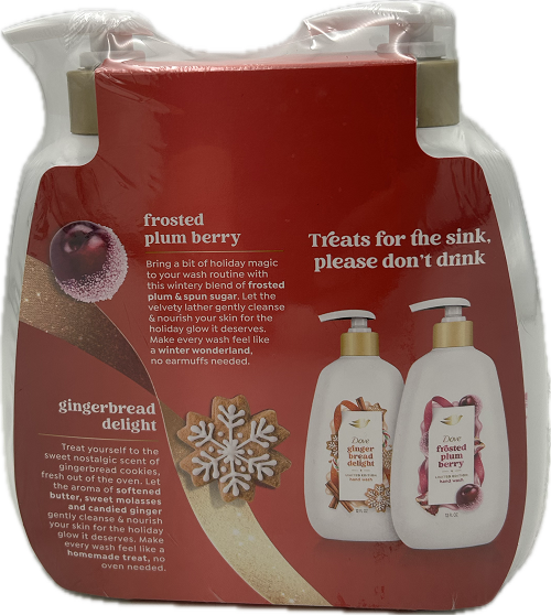 DOVE LIQUID HAND SOAP HOLIDAY ASSORTED 2ct 12oz