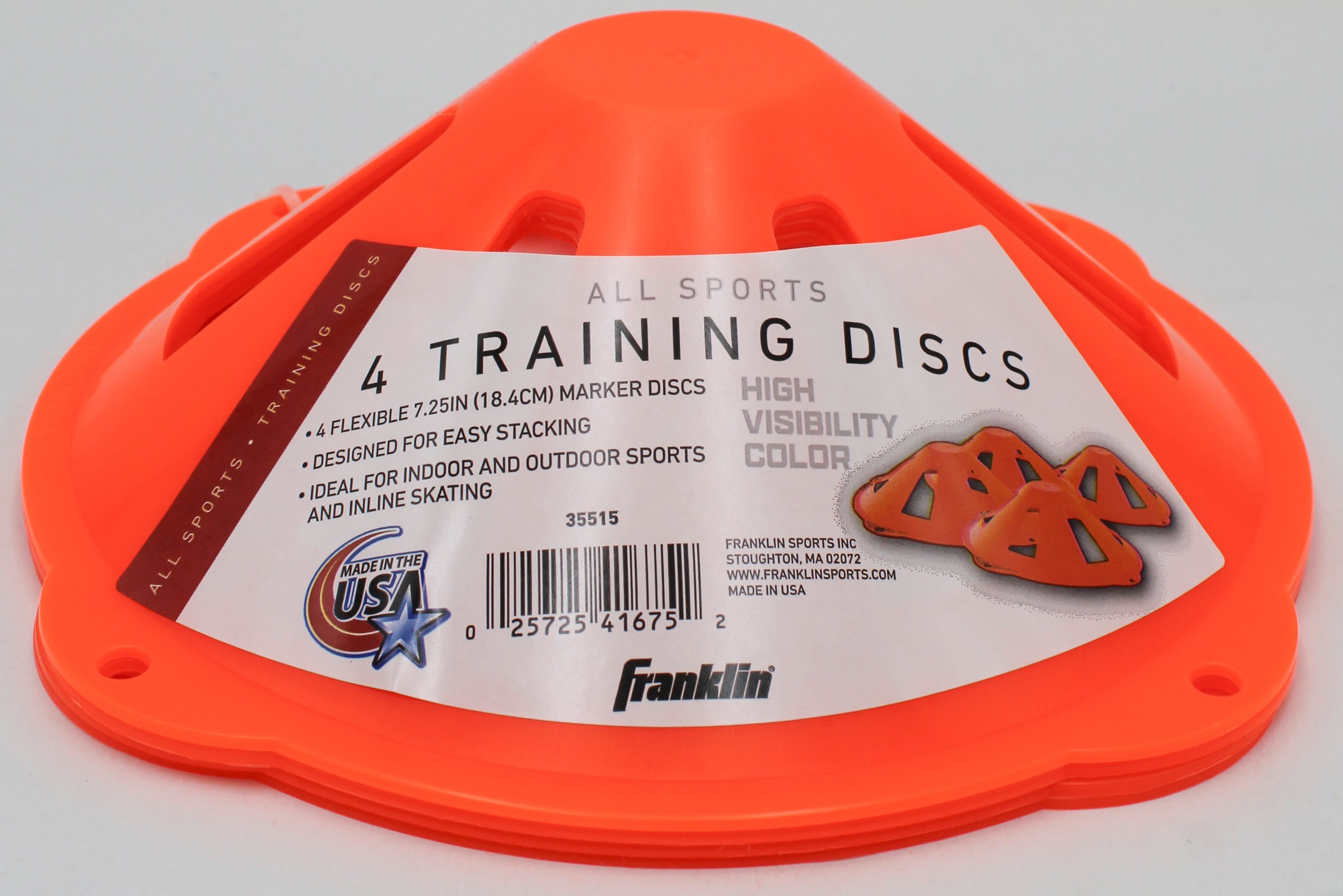 FRANKLIN ALL SPORT 7.25" TRAINING DISCS 4ct