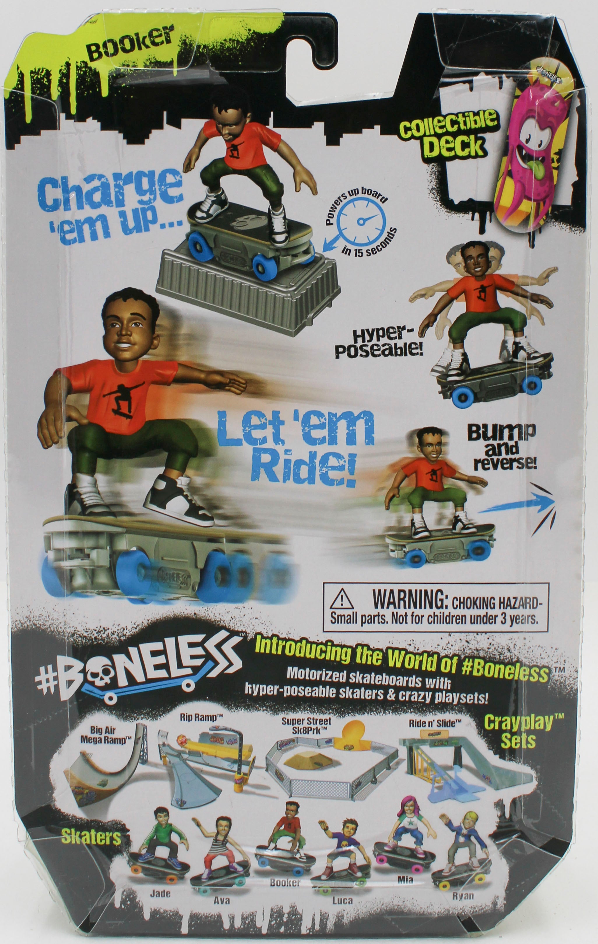 BONELESS MOTORIZED SKATERS ASSTORTED - 2RYAN/1BOOKER/2LUCA/1MIA