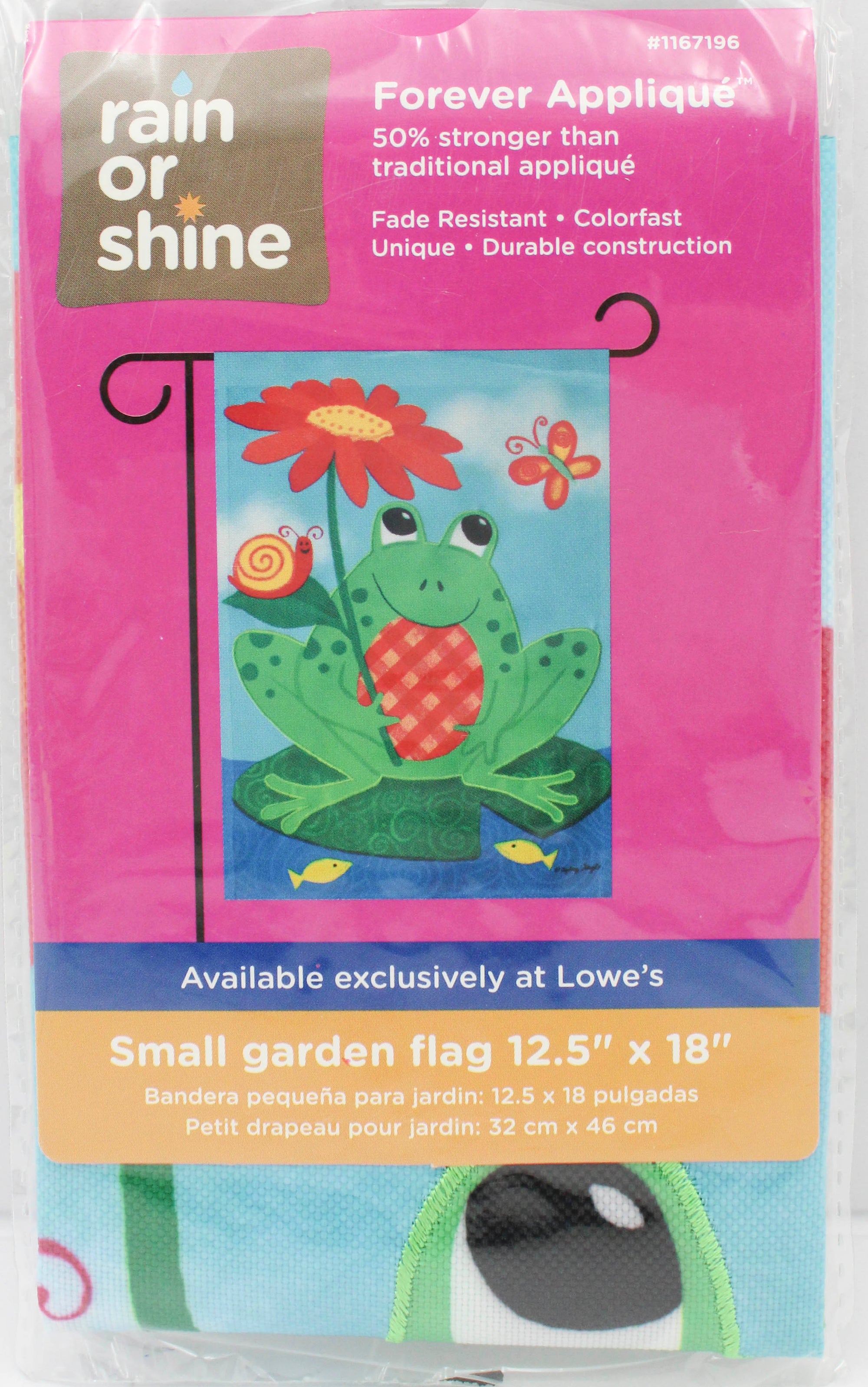 GARDEN FLAG - CHILL FROG 12.5in X 18in