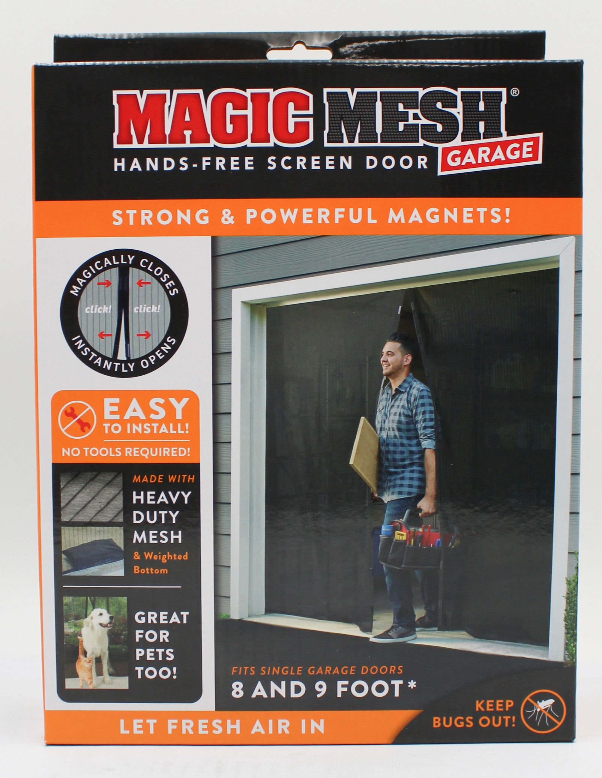 MAGIC MESH GARAGE DOOR HANDS FREE SCREEN NI