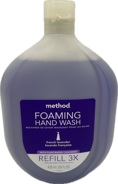 METHOD FOAMING HAND WASH FRENCH LAVENDER REFILL 28floz US