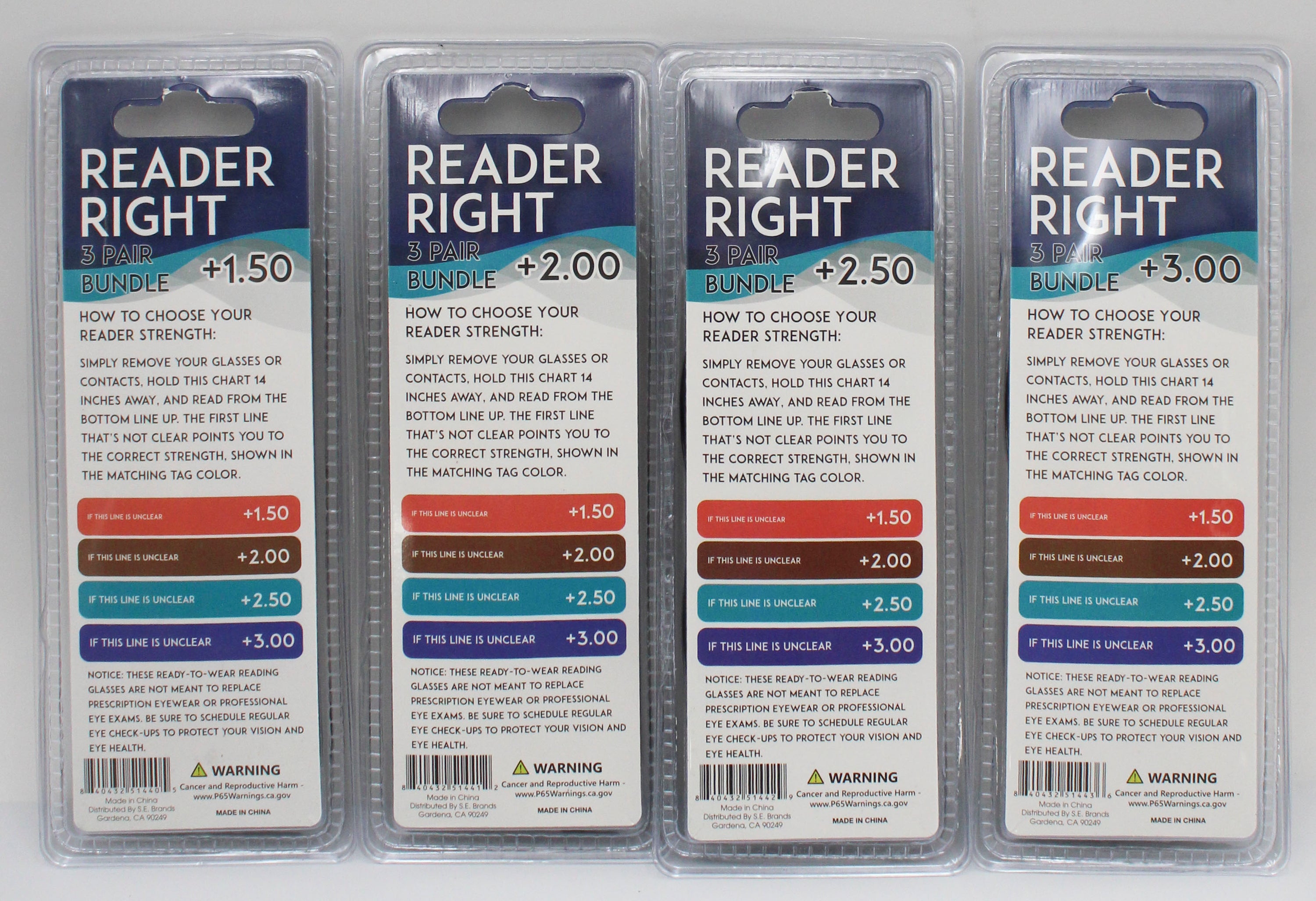 3PK READERS - ASST STRENGTHS ON 24PC CLIPSTRIP