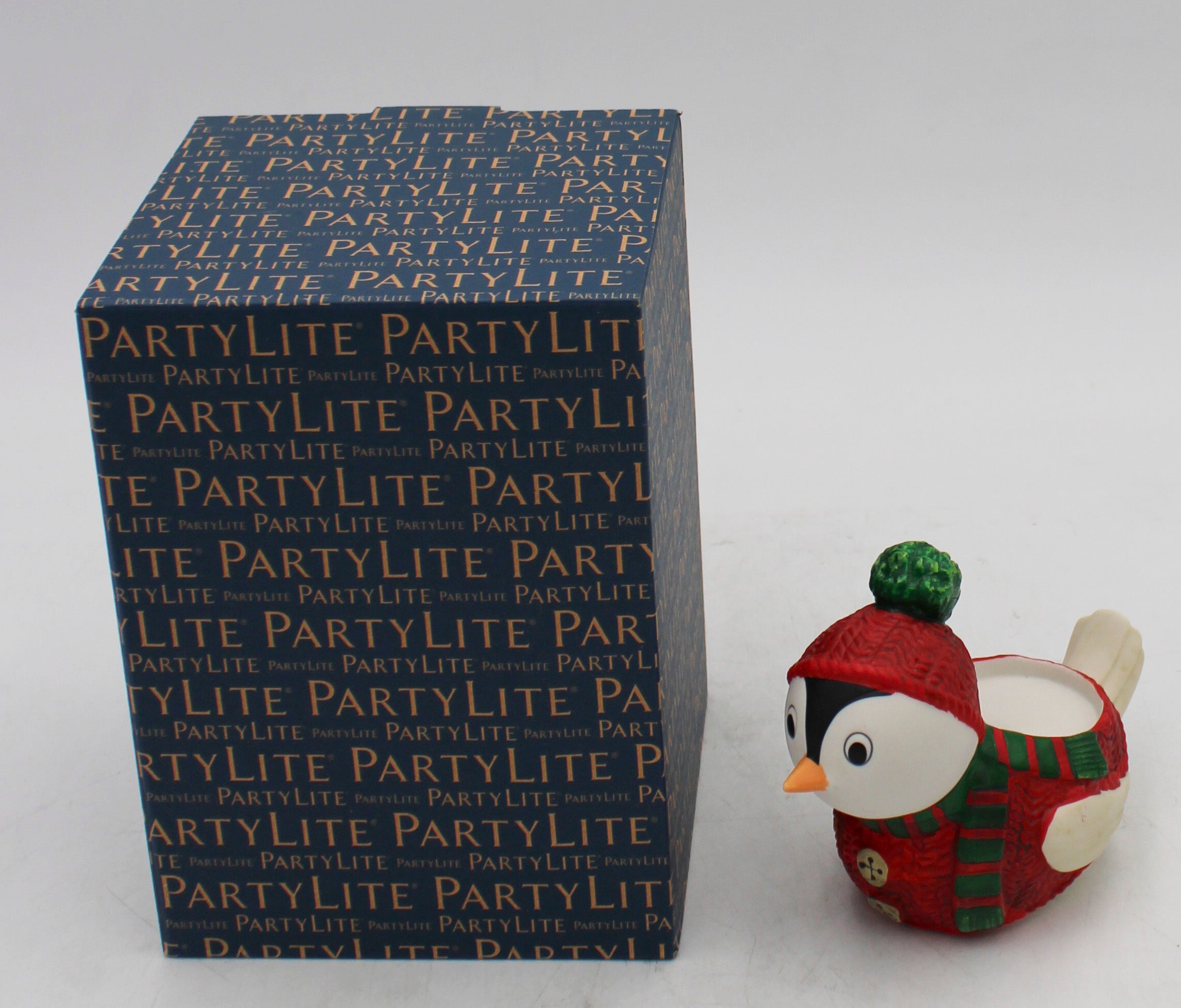 PARTYLITE SNOWBIRD TEALIGHT HOLDER 4"W x 4"H