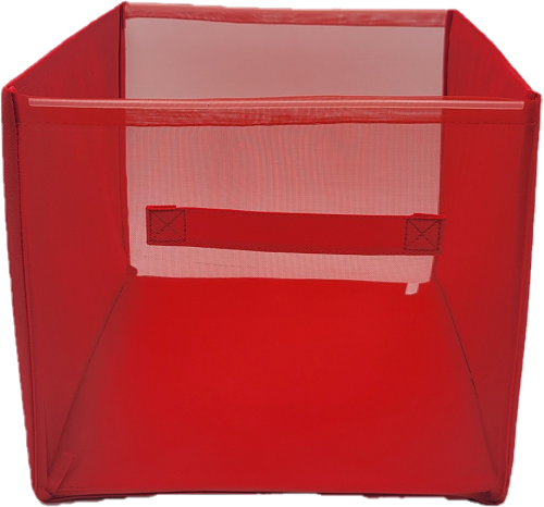 HOME CREATIONS STORAGE CUBE 12x12x12x RED