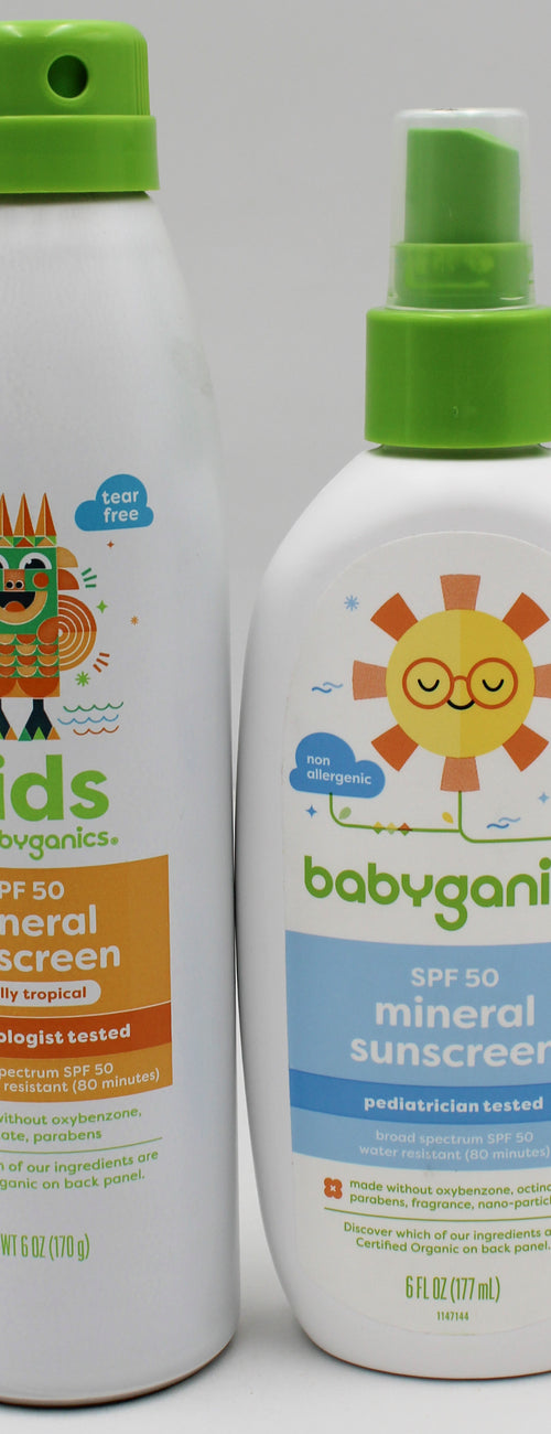 BABYGANICS BABY KID SUN SPRAY MIXED FLOORSTAND EXP 2025-HOLD FOR CREDIT