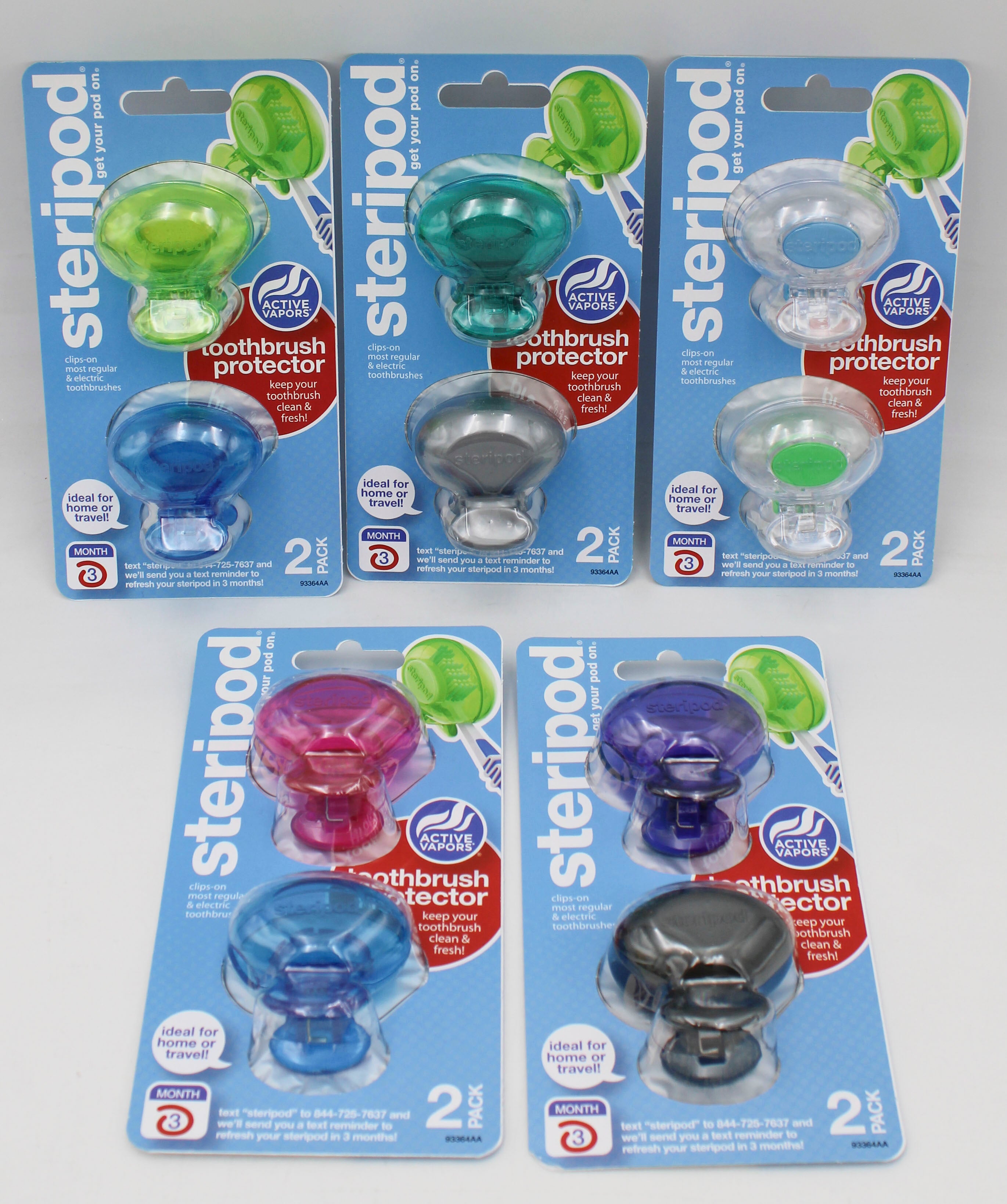 STERIPOD TOOTHBRUSH COVERS 2ct PDQ DISPLAY NI
