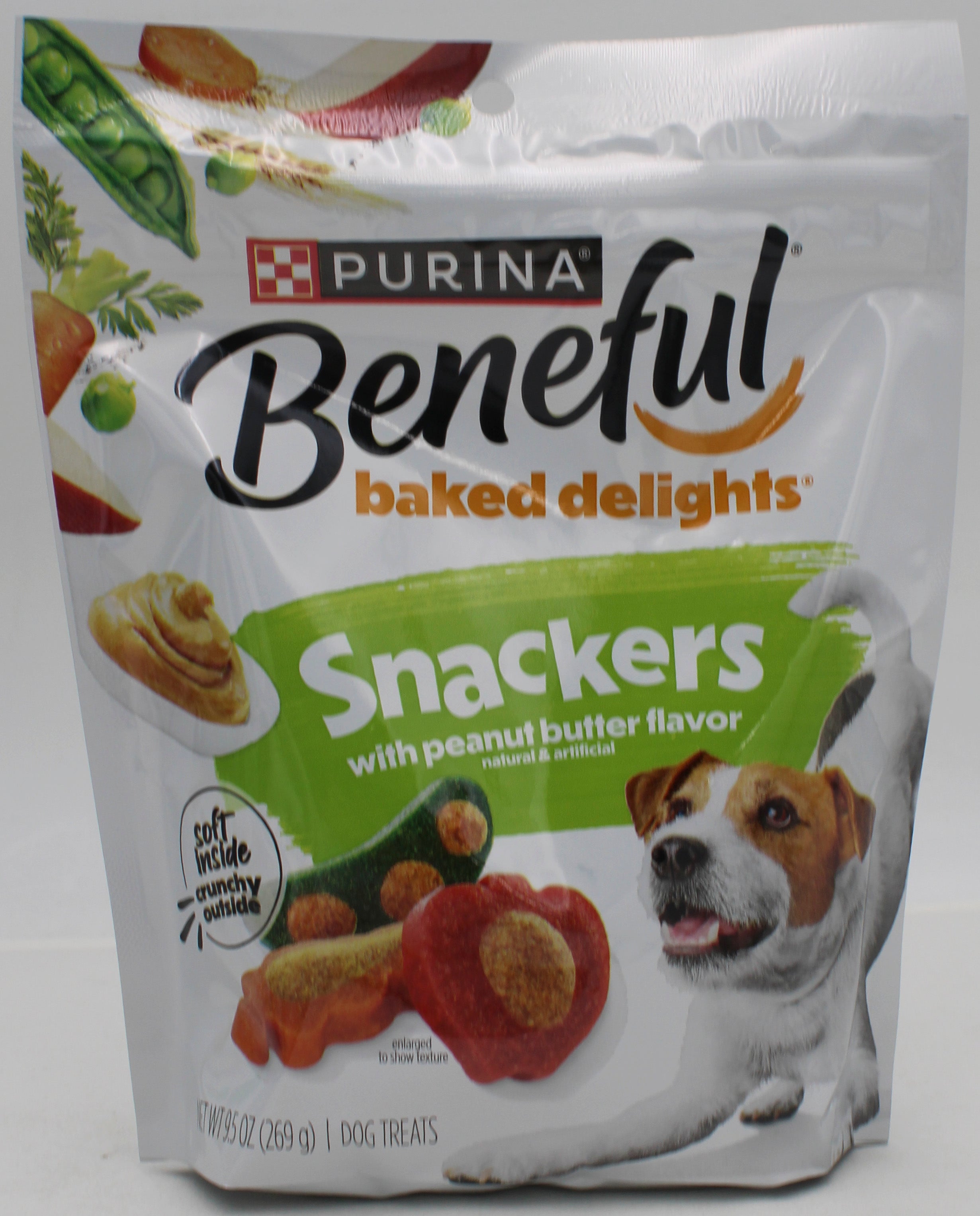 PURINA BENEFUL BAKED SNACKERS PEANUT BUTTER 9.5oz BB 9.30.26 NI