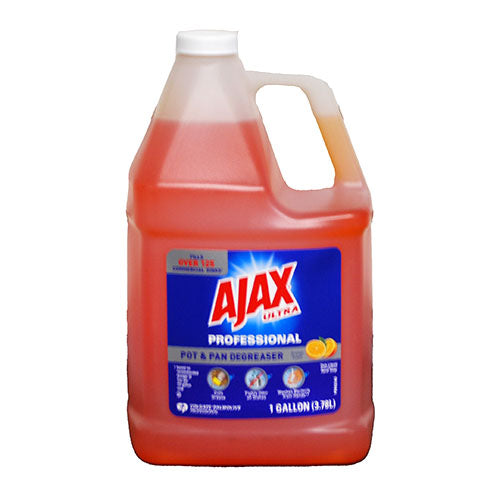 AJAX POT&PAN DEGREASER DISH LIQUID HAND SOAP 1 GALLON-ORANGE NI