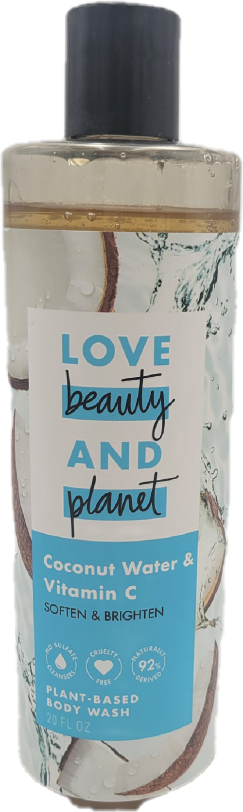 LOVE BEAUTY PLANET BODY WASH COCONUT WATER 20oz
