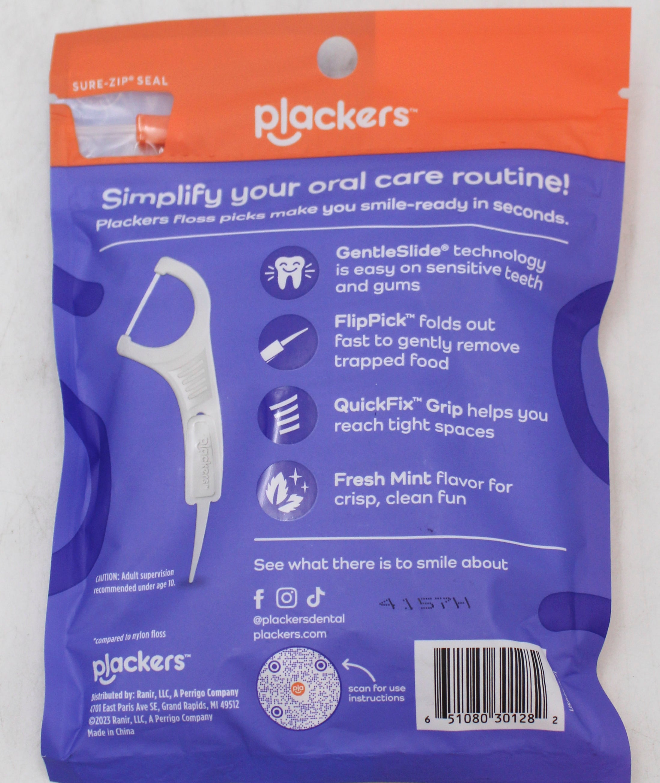 PLACKER'S GENTLE LINE FLOSS PICKS 75CT NI*