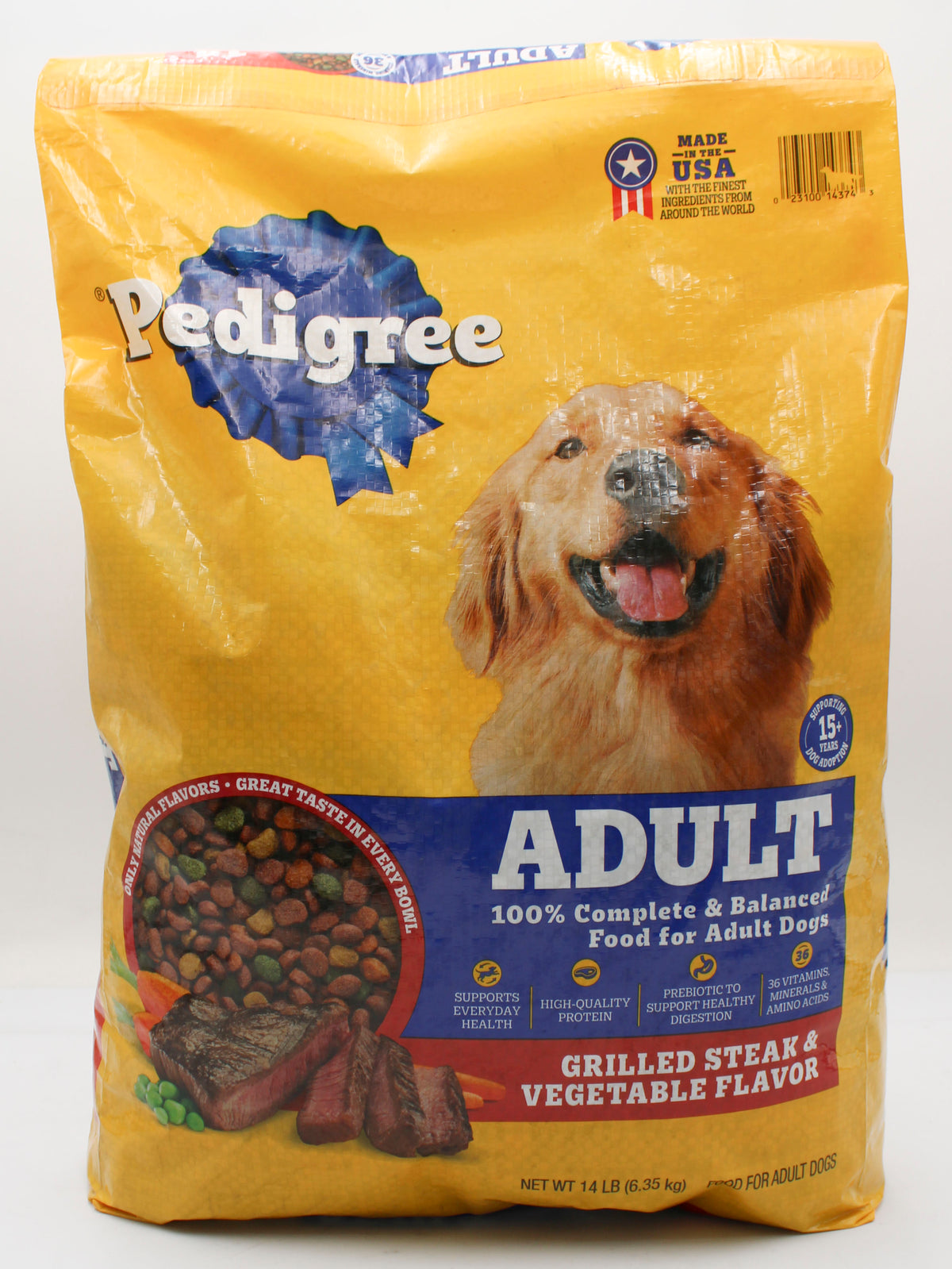 PEDIGREE ADULT STEAK & VEGGIE 14 LB BB 5/04/27