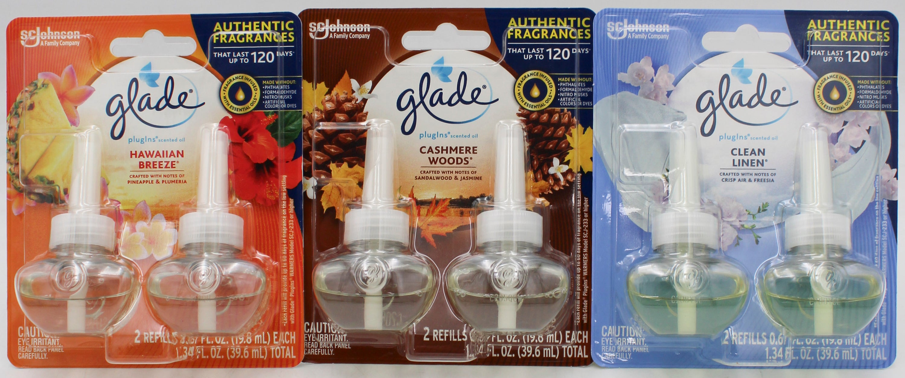 GLADE PLUGINS SCENTED OIL 2ct ASSORTED PDQ