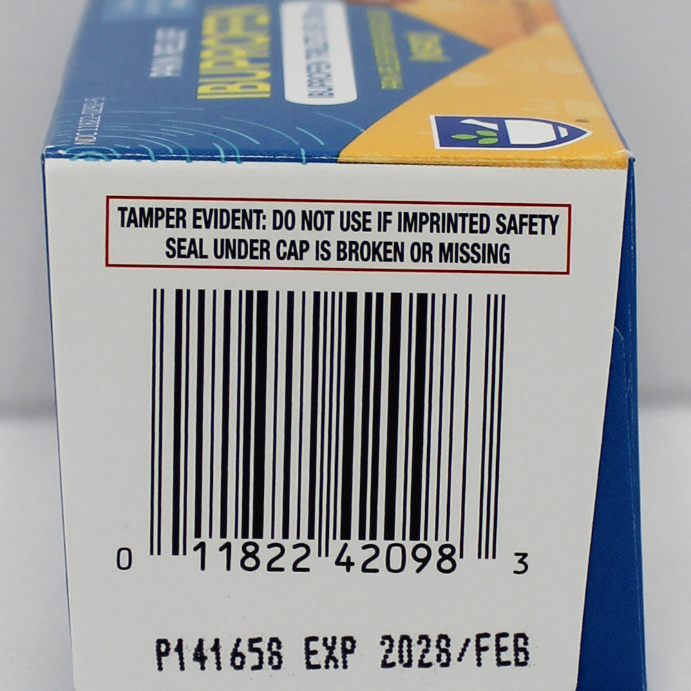 RITE AID PAIN RELIEF IBUPROFEN CAPLETS 50ct EXP 2/15/2028