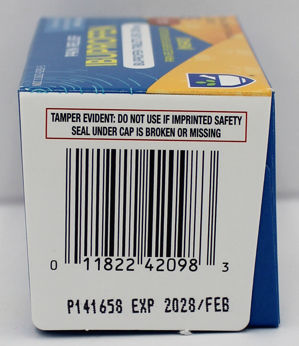 RITE AID PAIN RELIEF IBUPROFEN CAPLETS 50ct EXP 2/15/2028