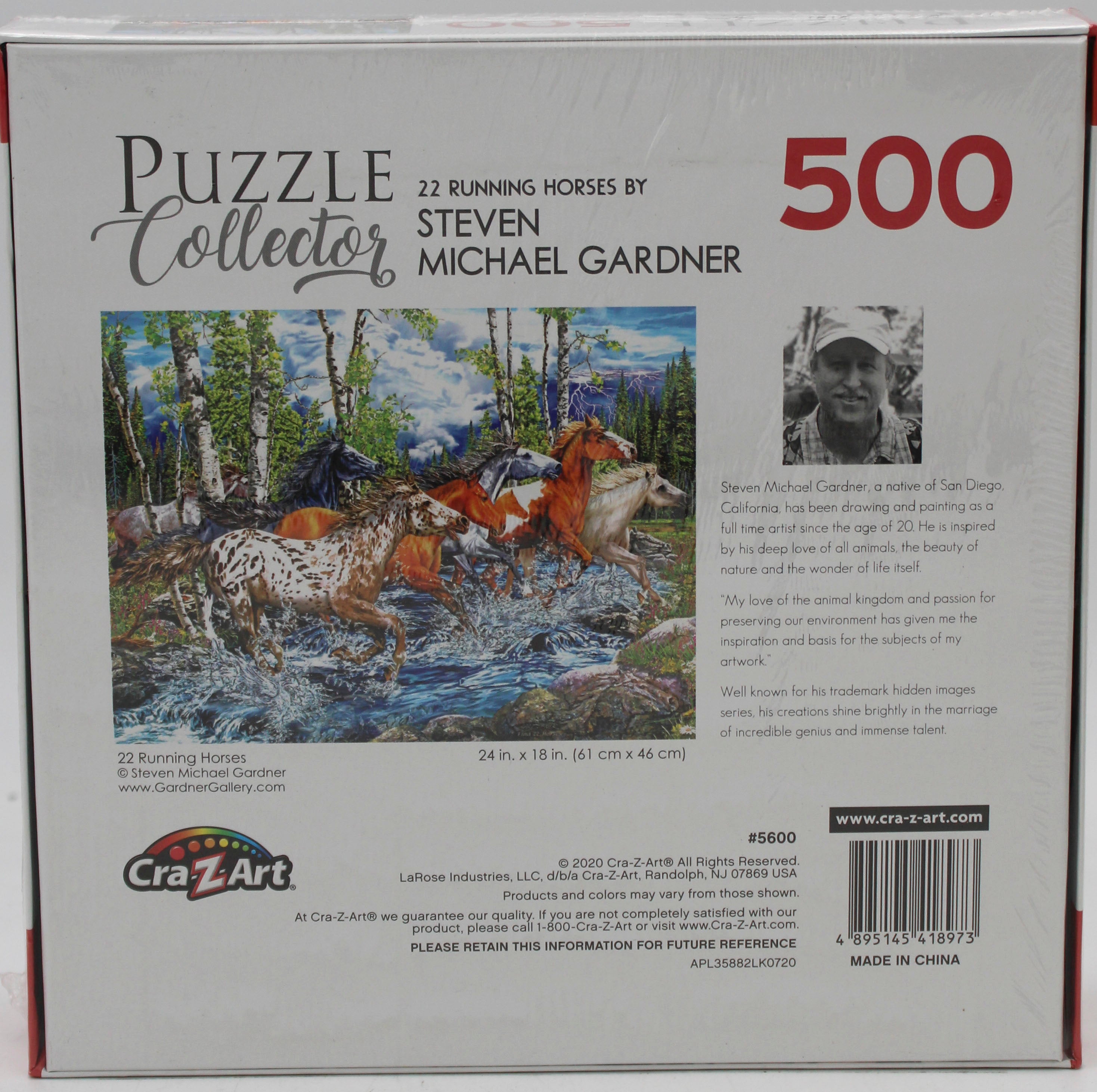 CRA-Z-ART PUZZLE COLLECTOR 22 RUNNING HORSES 500PC