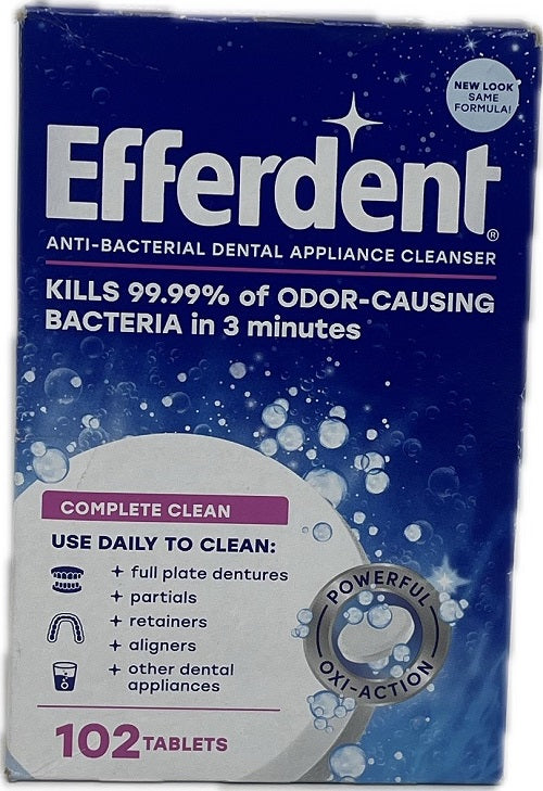 SP EFFERDENT DENTURE CLEANER 102 CT NI