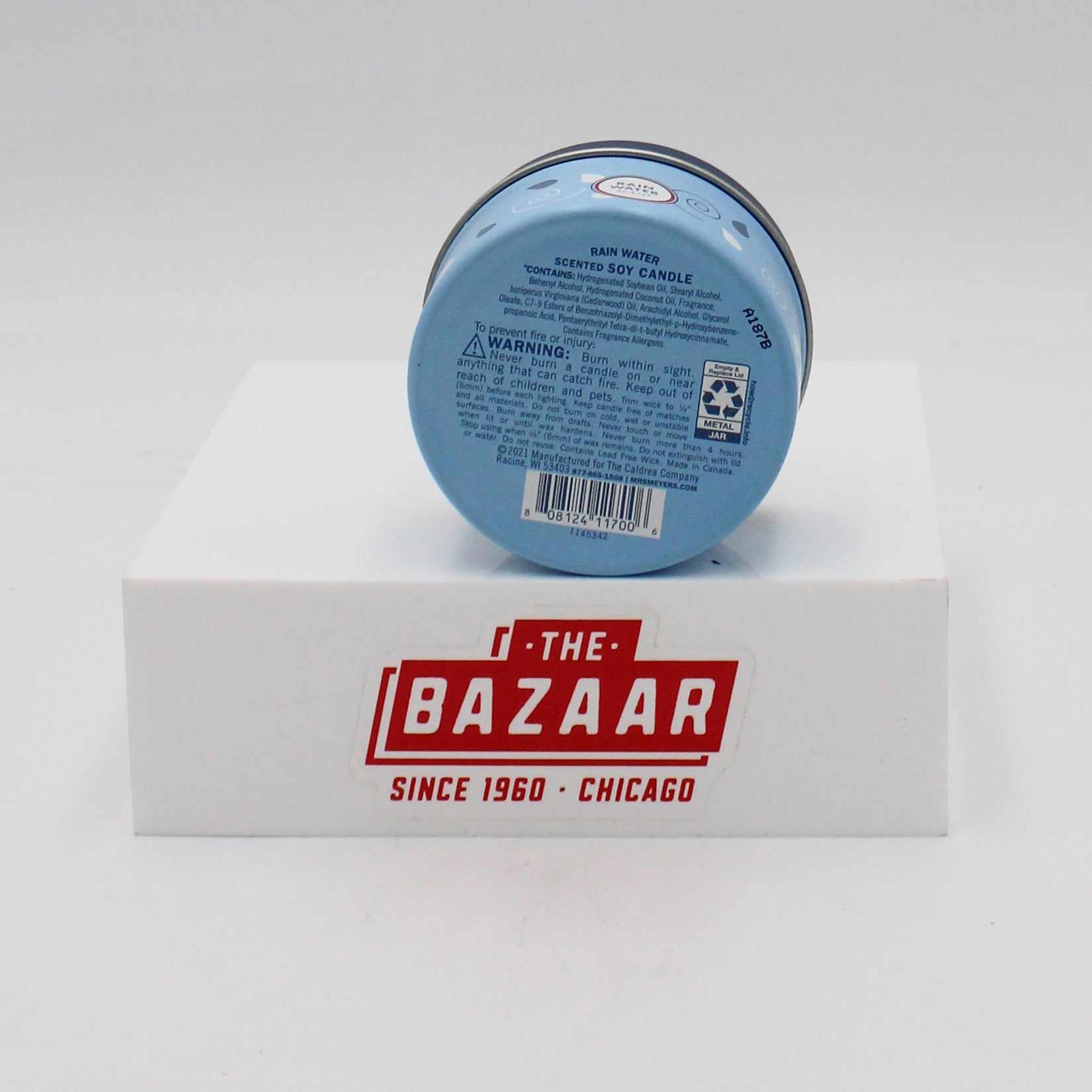 MRS MEYERS TIN CANDLE RAINWATER 2.9oz US