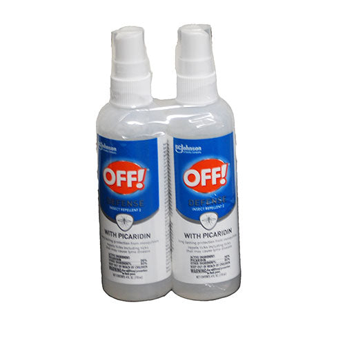 OFF DEFENSE SPRITZ WITH PICARIDIN 2CT 4OZ EXP 12/25