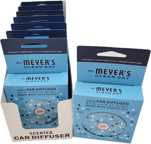 MRS MEYERS SCENTED CAR DIFFUSER RAIN WATER 1CT US