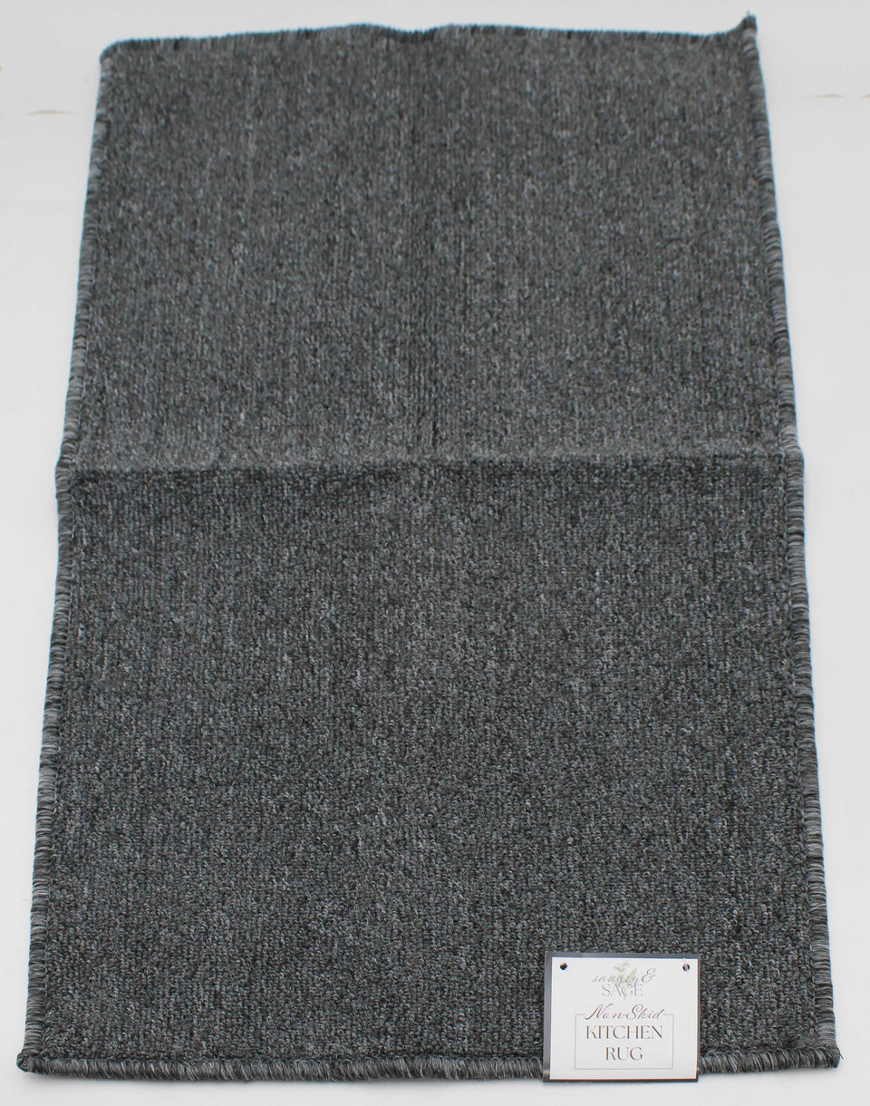 KITCHEN RUG  GRAPHITE 18X30