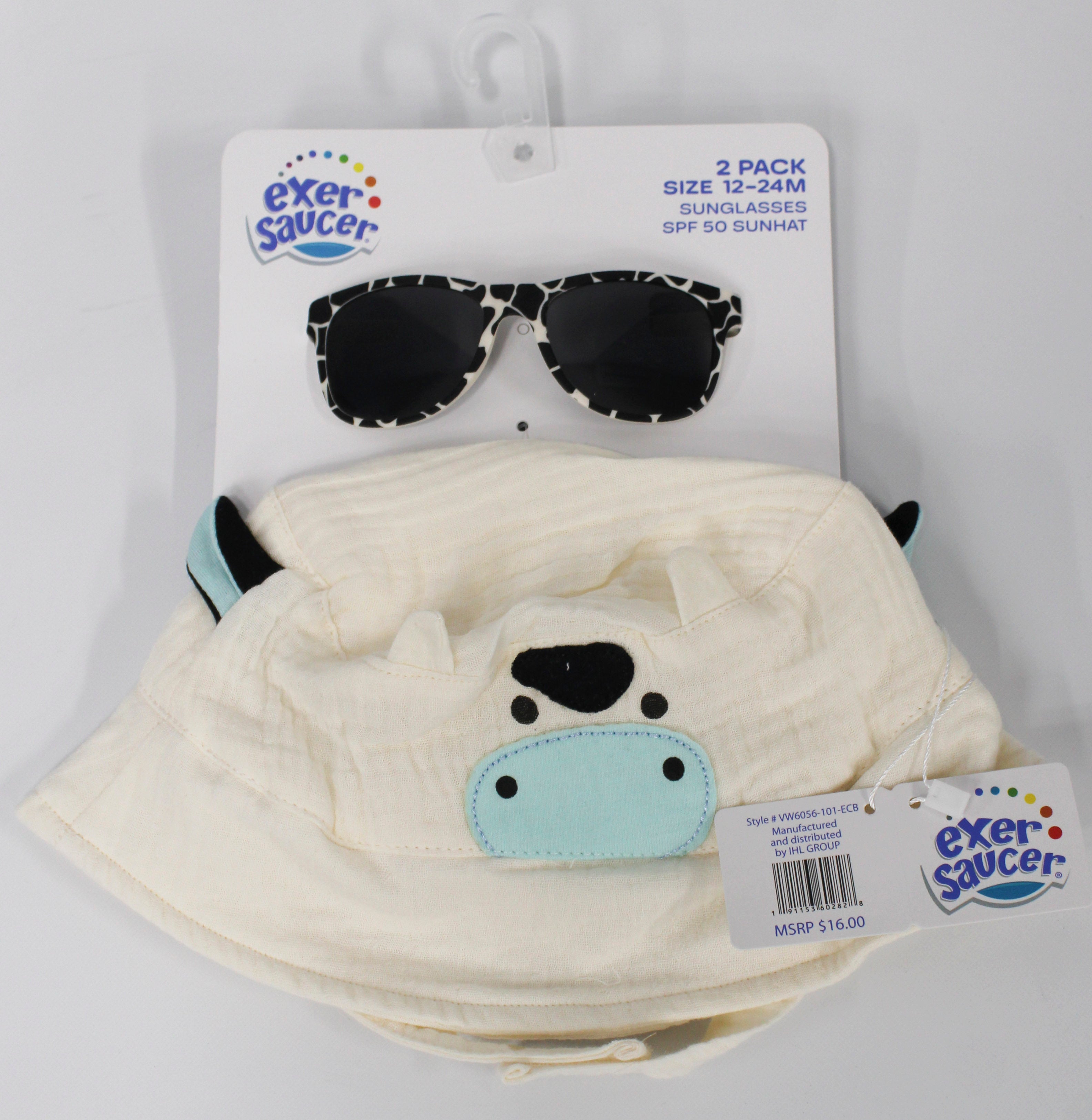 SENSUAL INC 2pc Baby Set Blue - Hat & Sunglasses