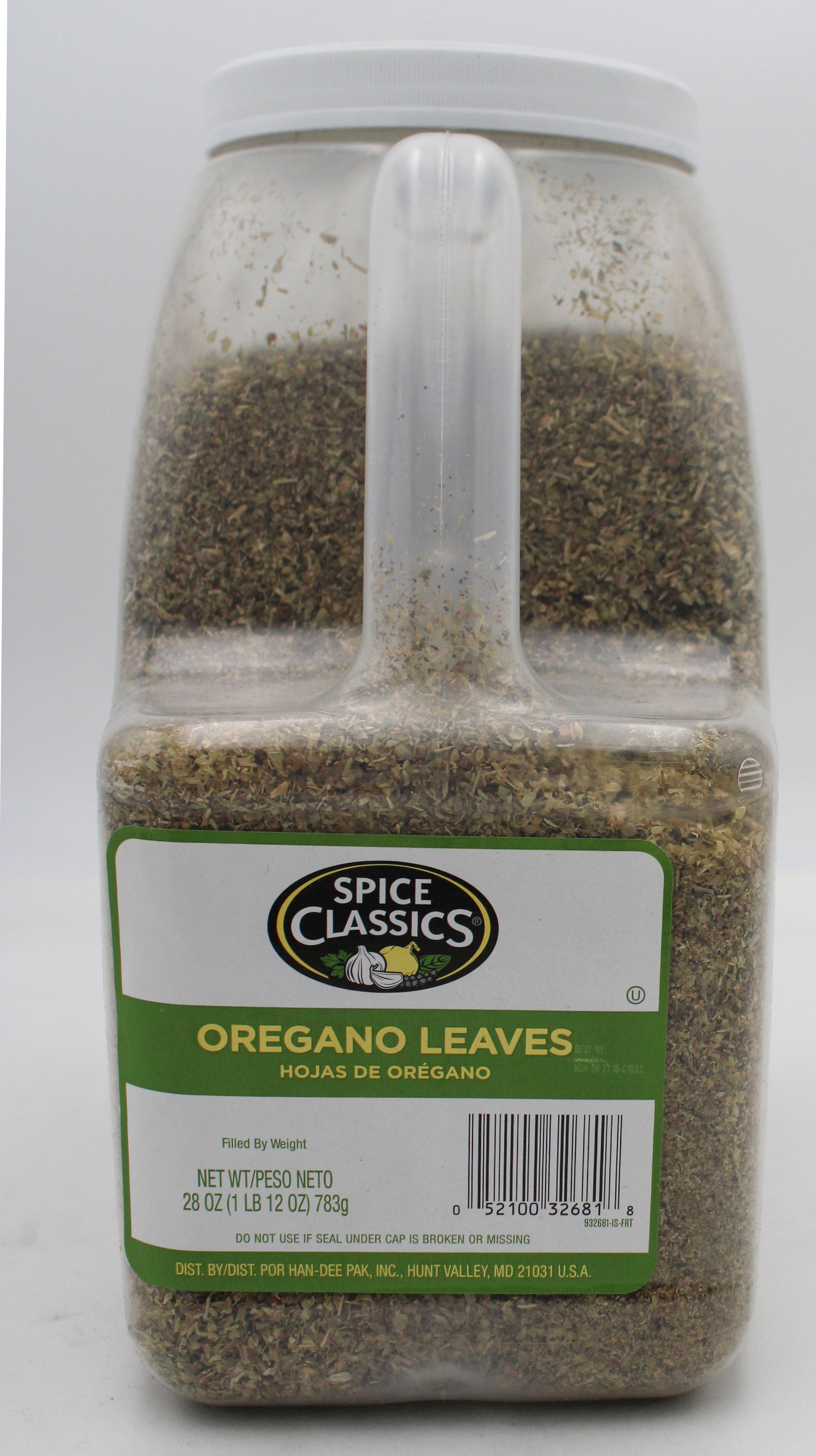SPICE CLASSICS OREGANO LEAVES 28 Oz BB 11/9/27
