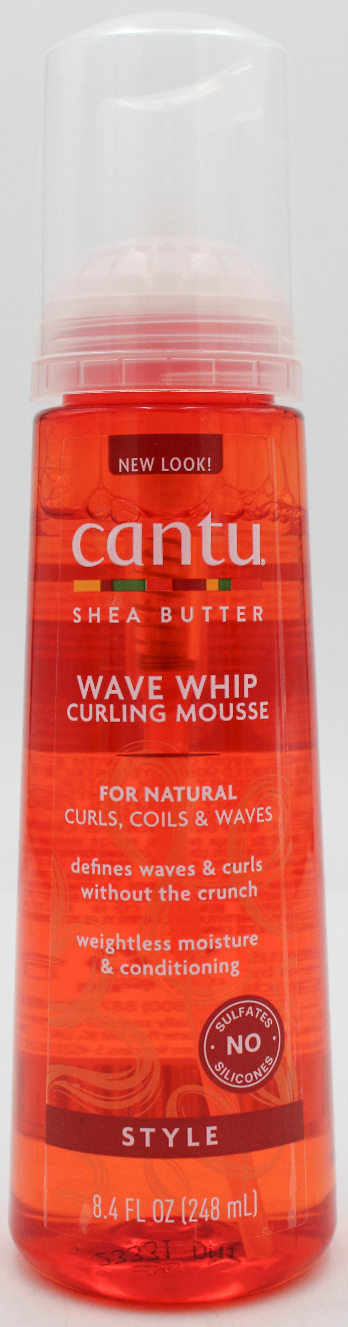 Cantu Wave Whip Curling Mousse 8.4oz Shea Butter