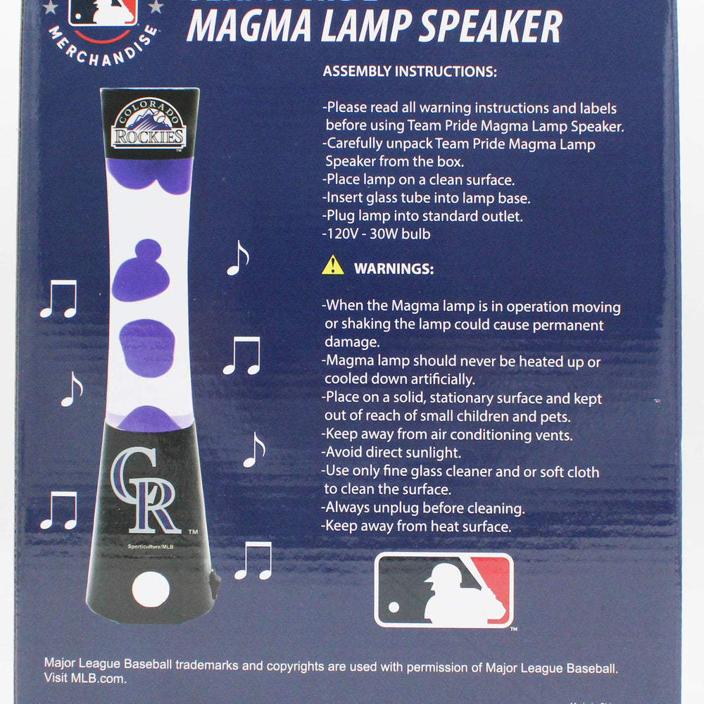 NHL COLORADO ROCKIES LAVA LAMP SPEAKER 16.5"
