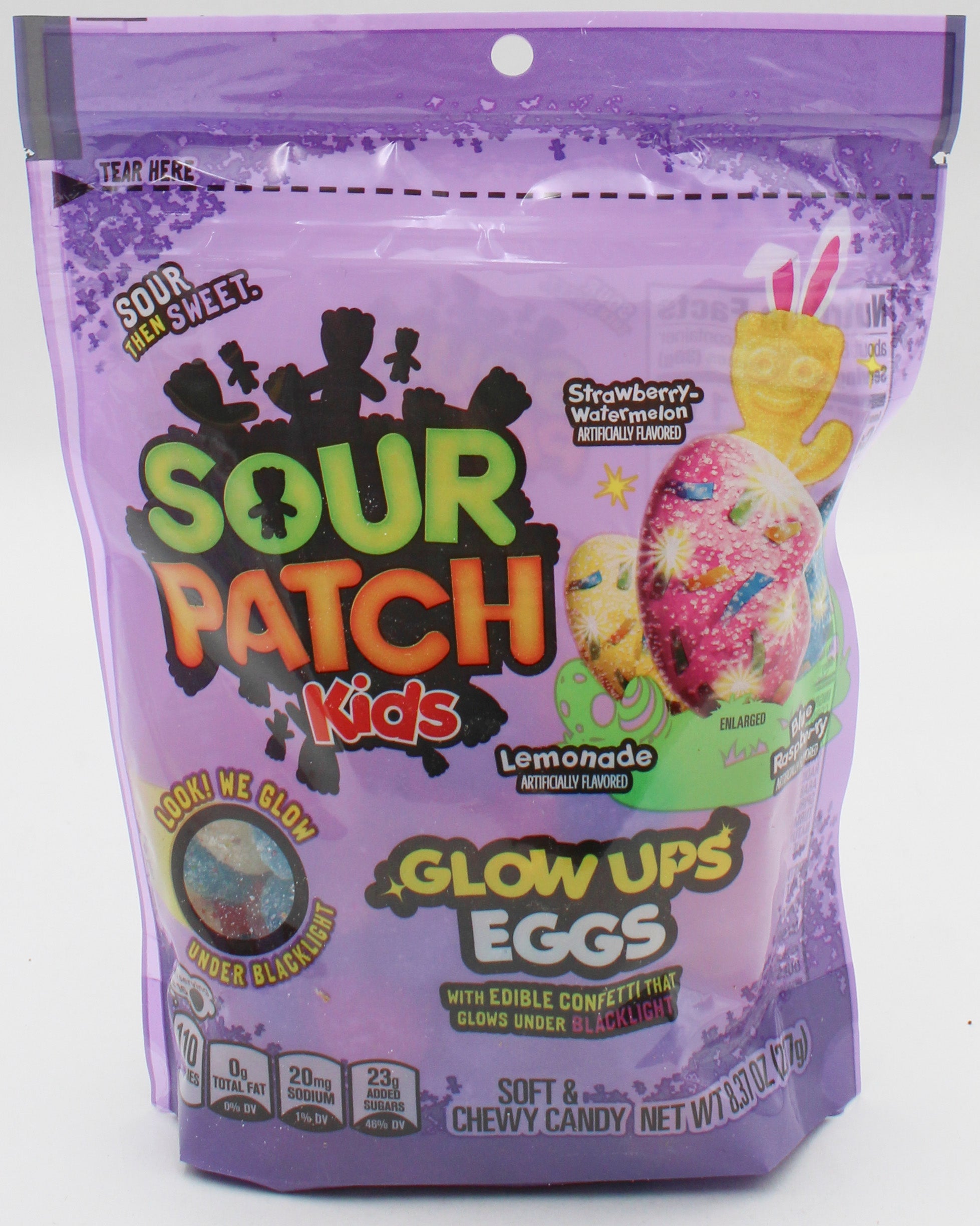 SOUR PATCH KIDS GLOWUPS EGGS 8.37 Oz BB 10/10/26