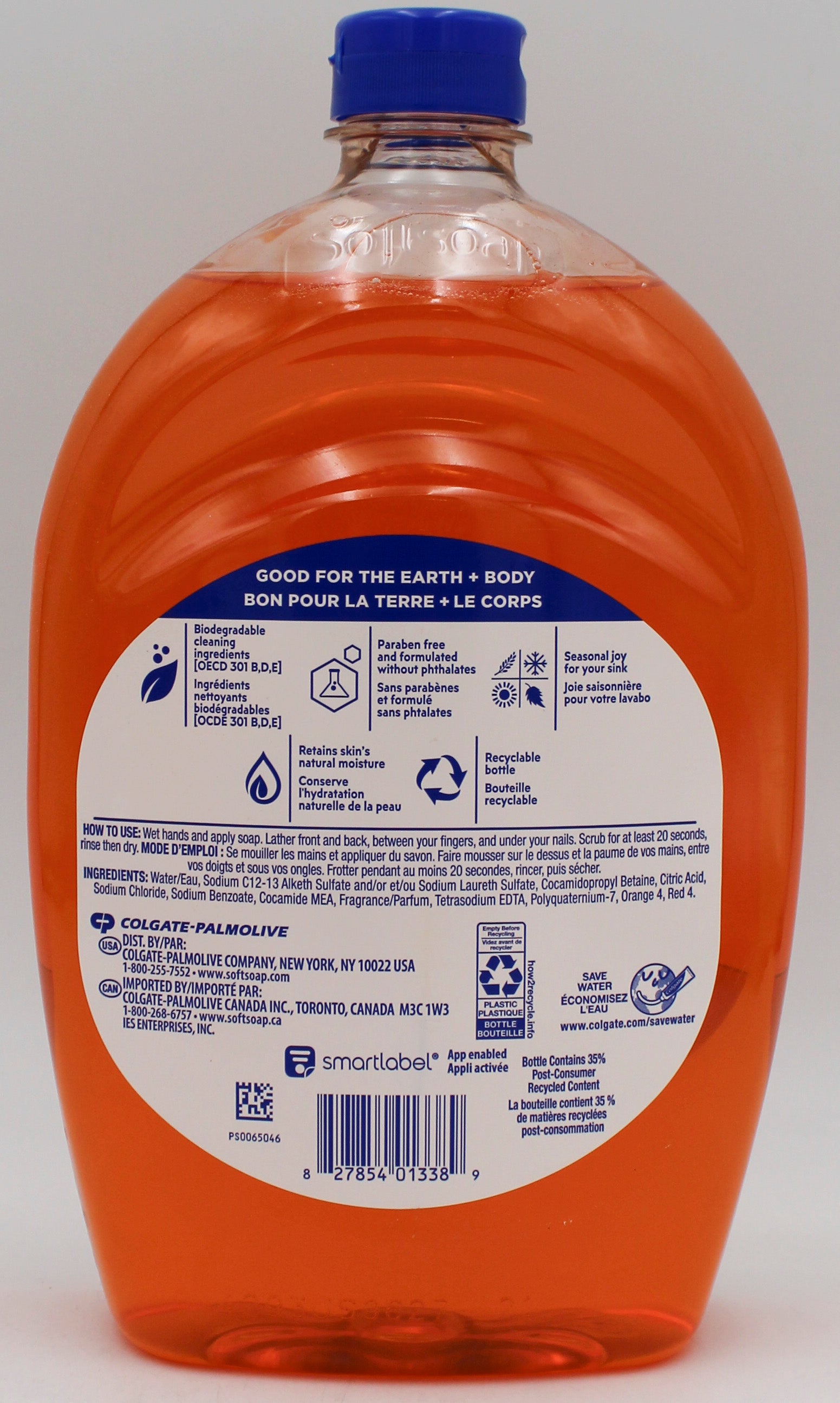 SOFTSOAP LIQUID HAND SOAP REFILL FALL PUMPKIN 50floz/1.47L NI