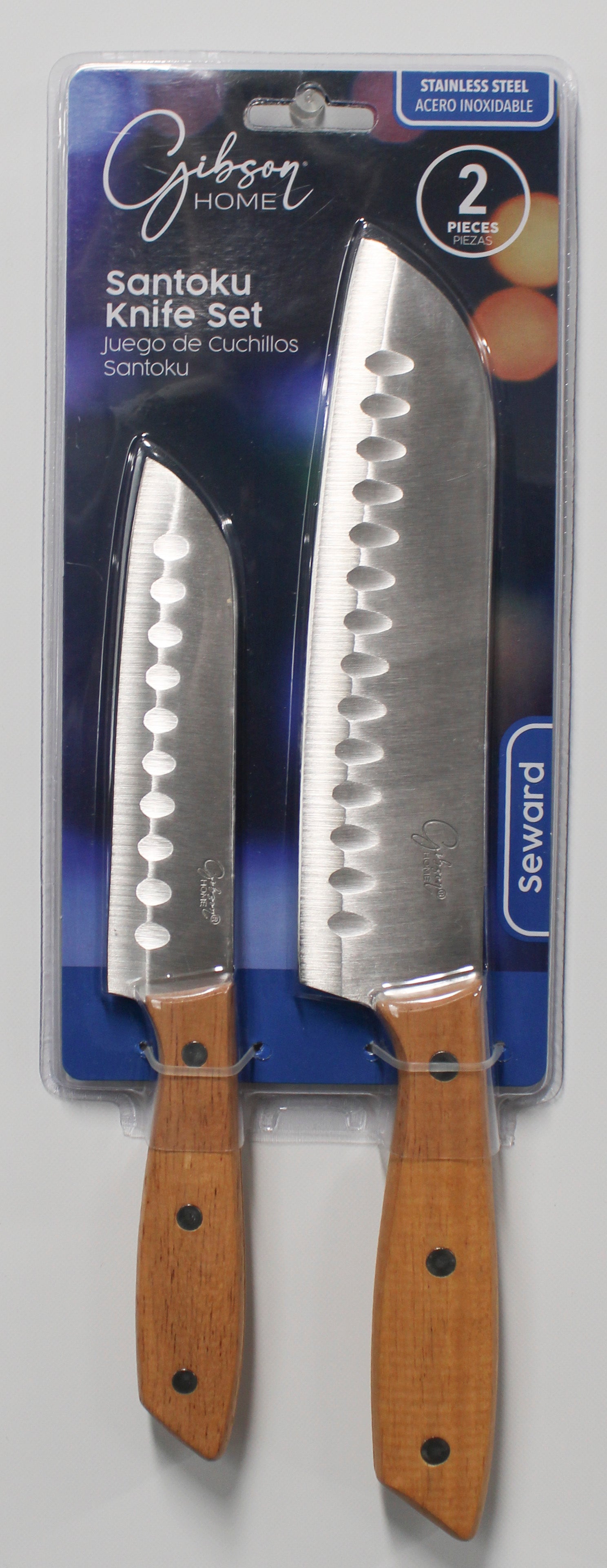 Gibson Home 2-Piece Santoku Cutlery Set Wholesale