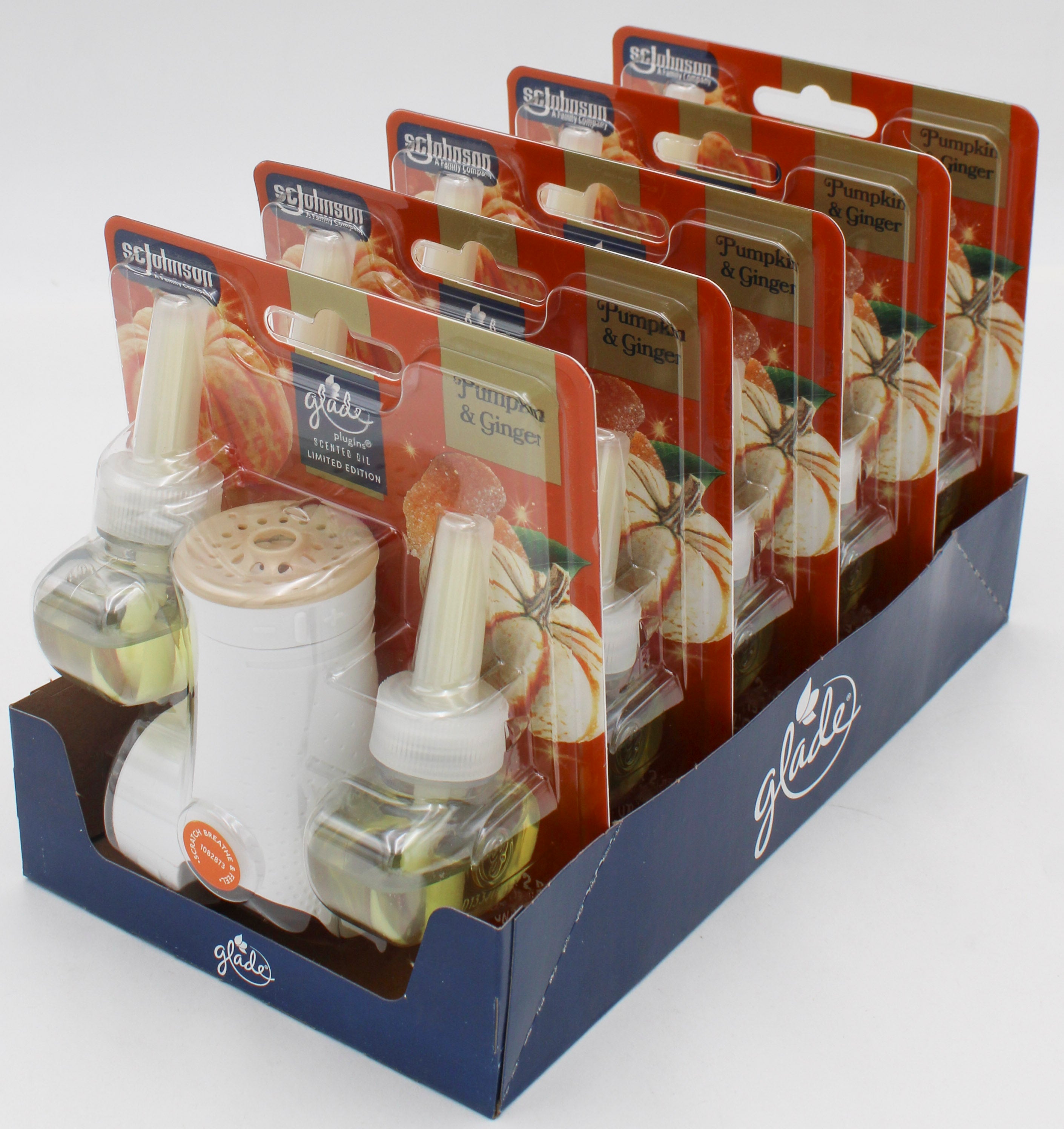 GLADE PLUGINS SCENTED OIL PUMPKIN & GINGER 2ct + WARMER 0.67floz US