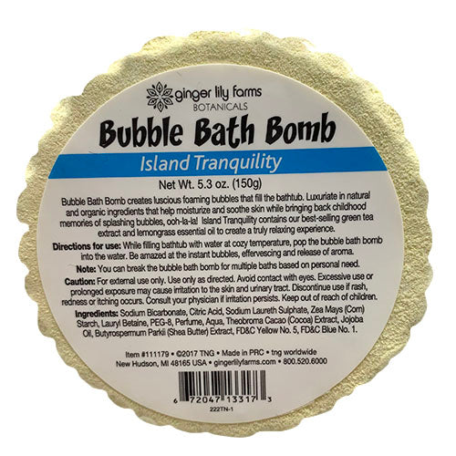 BUBBLE BATH BOMB 5.3oz-ISLAND TRNQL.