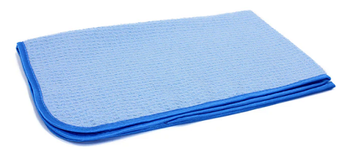 SP TURTLE WAX  WAFFLE WEAVE MICROFIBER DRYING TOWEL 24" X 18" BLUE