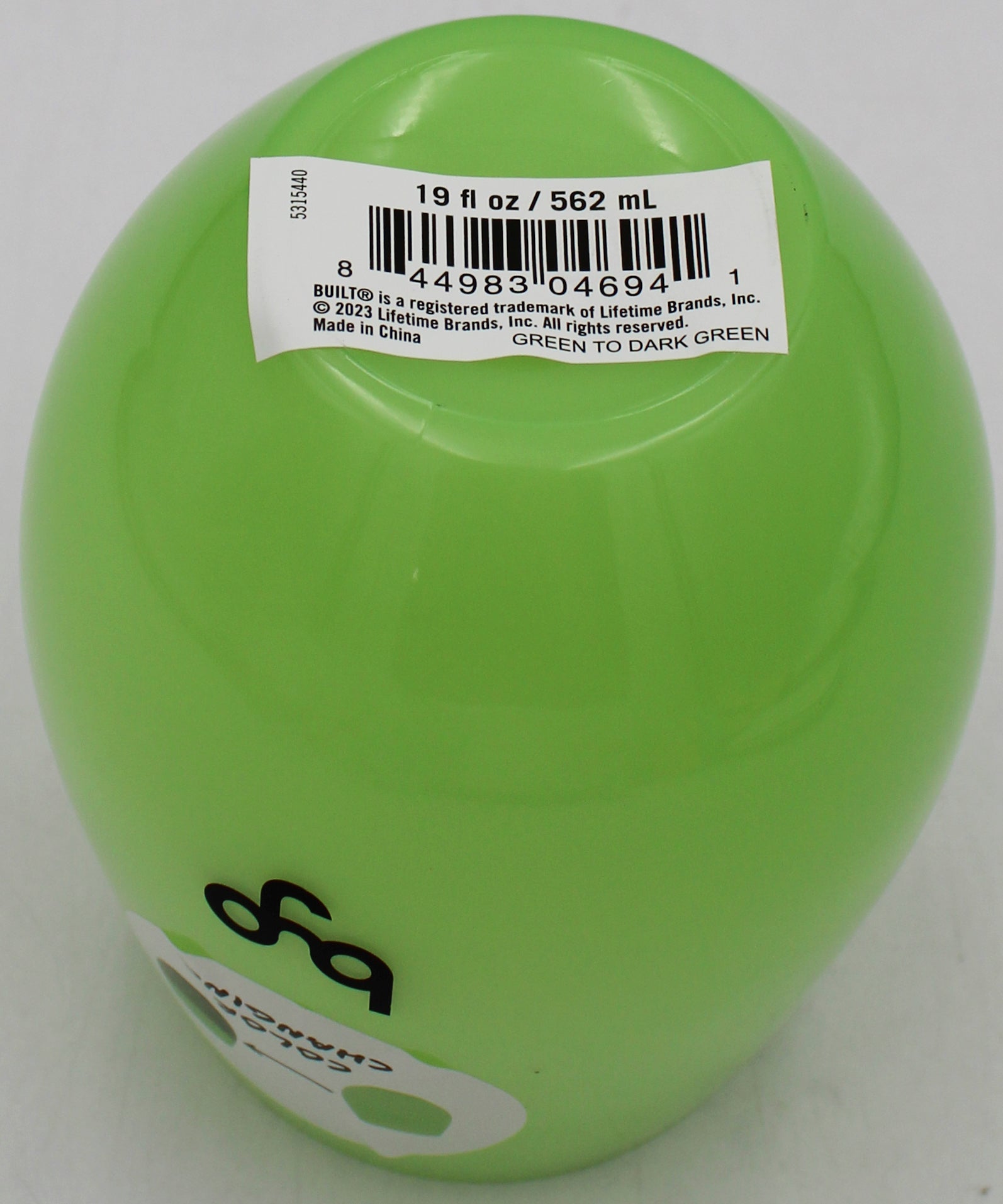 BYO 19OZ PLSTC WINE TUMBLER CHANGING COLORS LIGHT GREEN NI