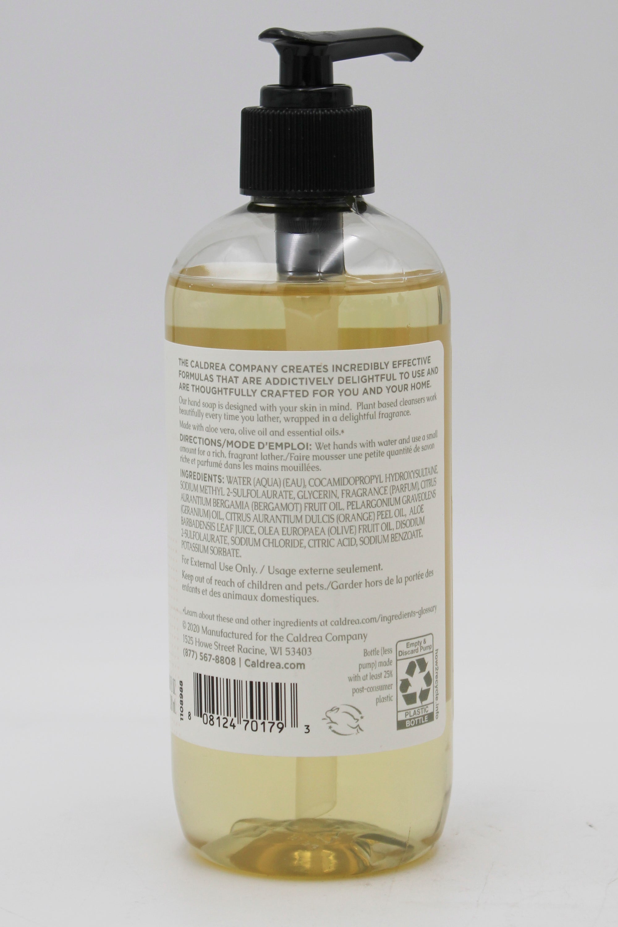 CALDREA HAND SOAP SWEET PEA 10.8oz US