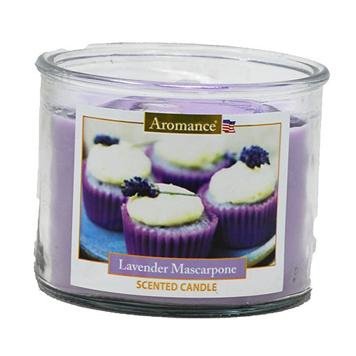 AROMANCE 3WICK GLASS CANDLE 12oz-LAVENDER MASCARPONE