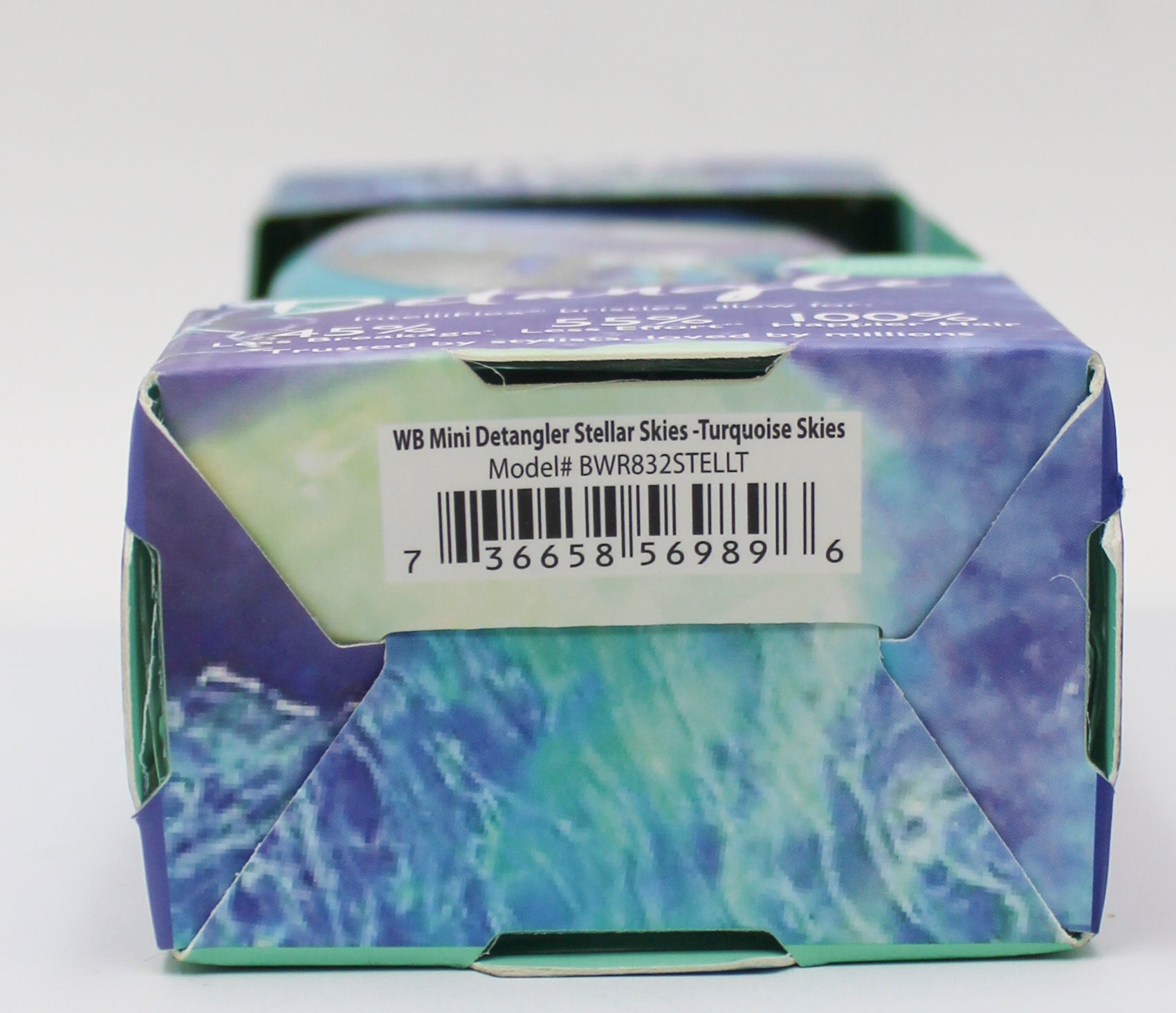 WET BRUSH MINI DETANGLER STELLAR SKIES -TURQUOISE NI