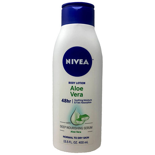 NIVEA BODY LOTN 13.5oz-ALOE VERA/NI