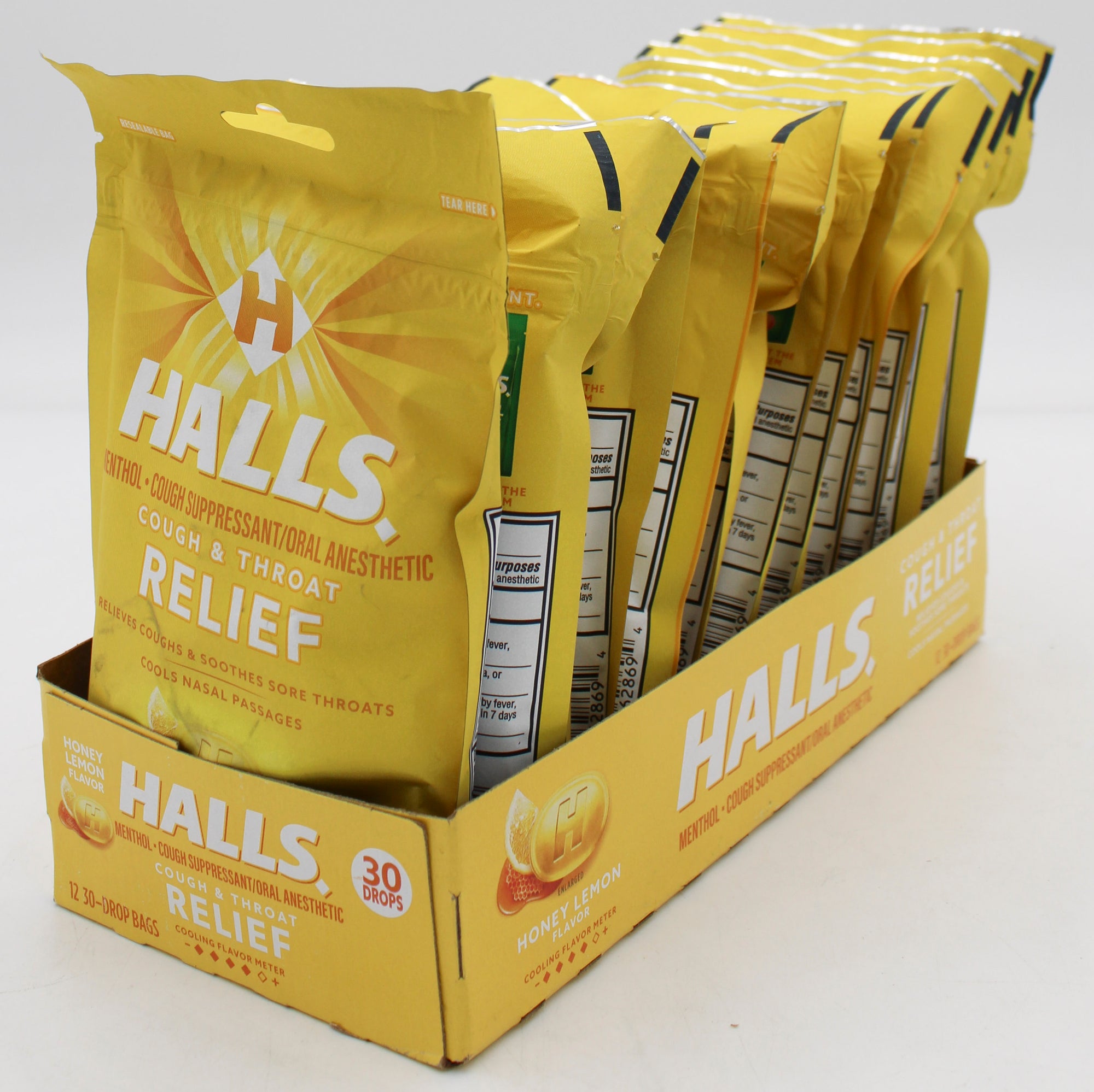 30 PC HALLS HONEY-LEMON BAG 48 CT EXP 3/7/2026